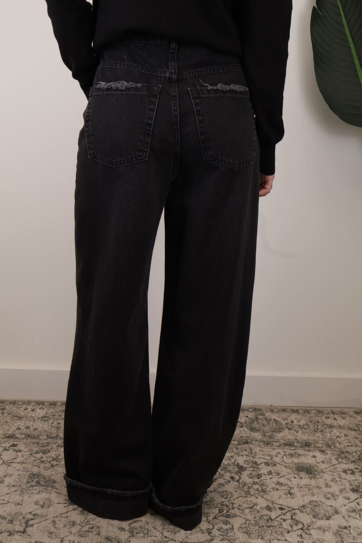 Jeans baggy maxi risvolto Tensione In