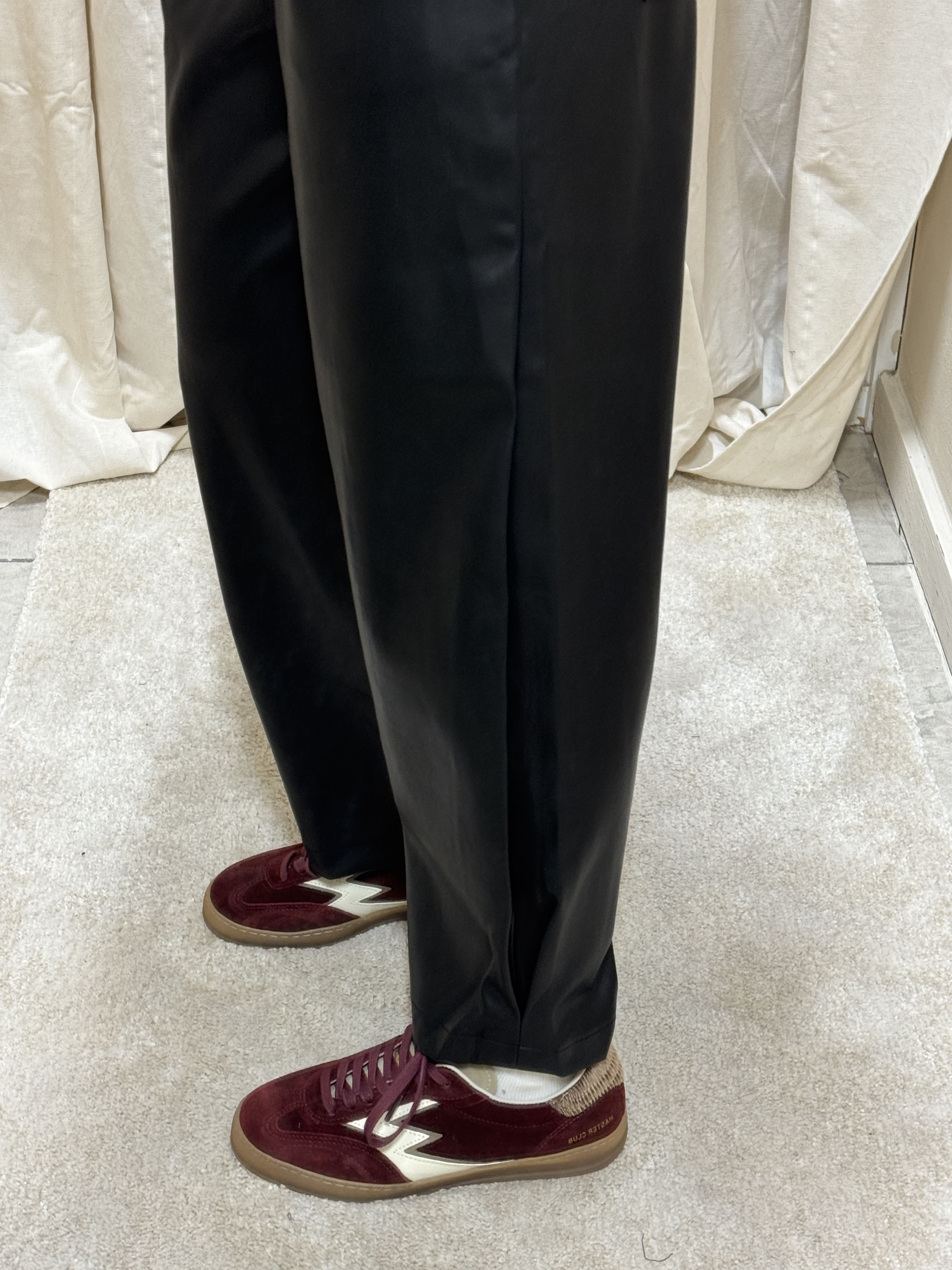 Pantalone balloon in ecopelle BSB