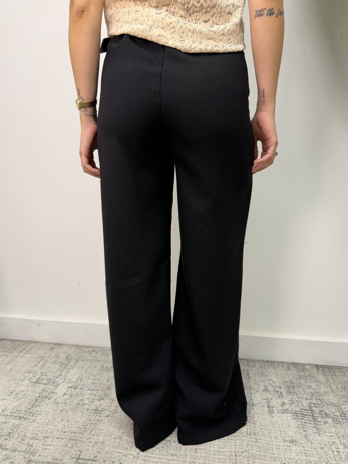 Pantalone gamba dritta mano lana MyD