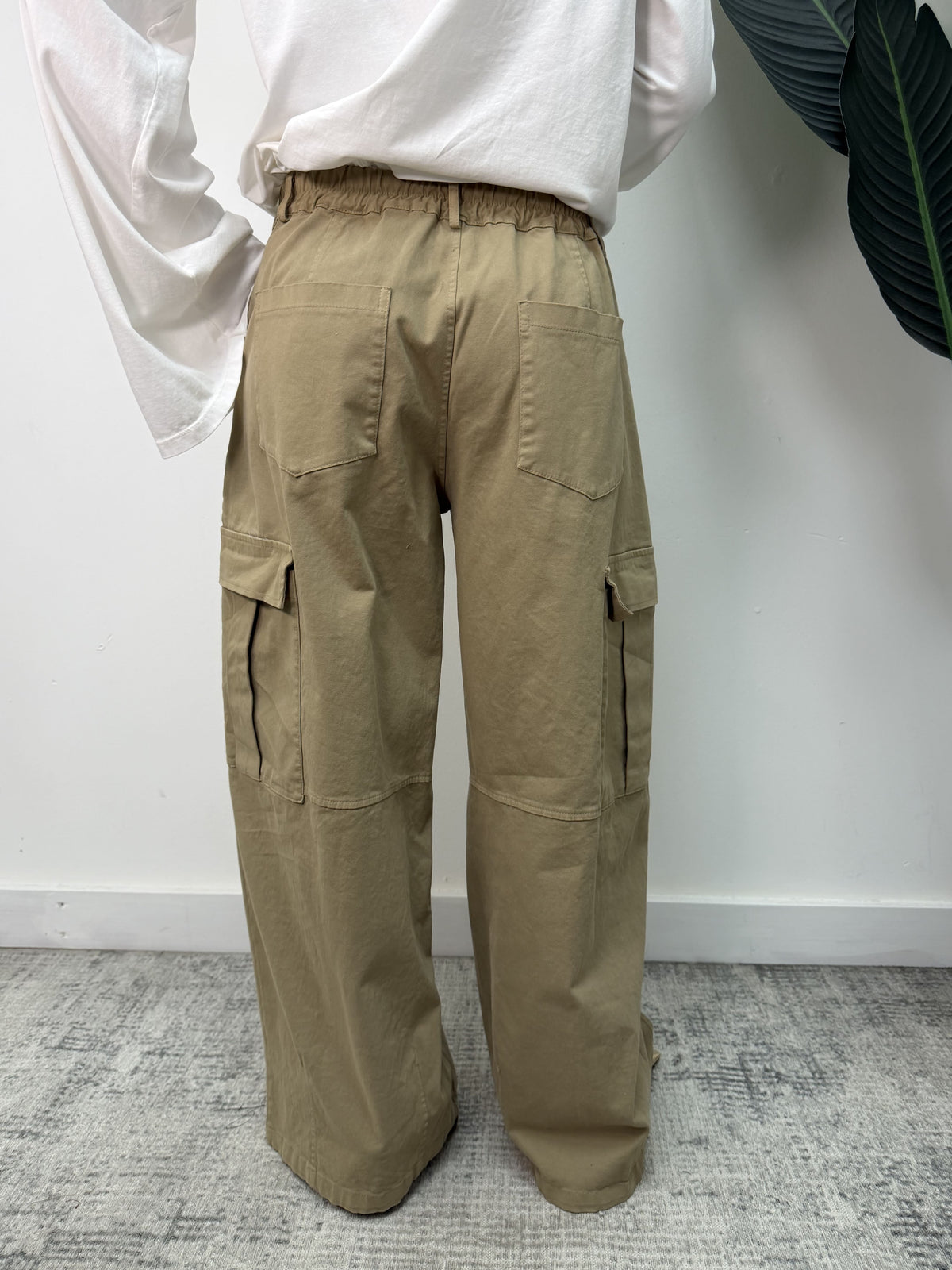 Pantalone cargo over in gabardine MyD