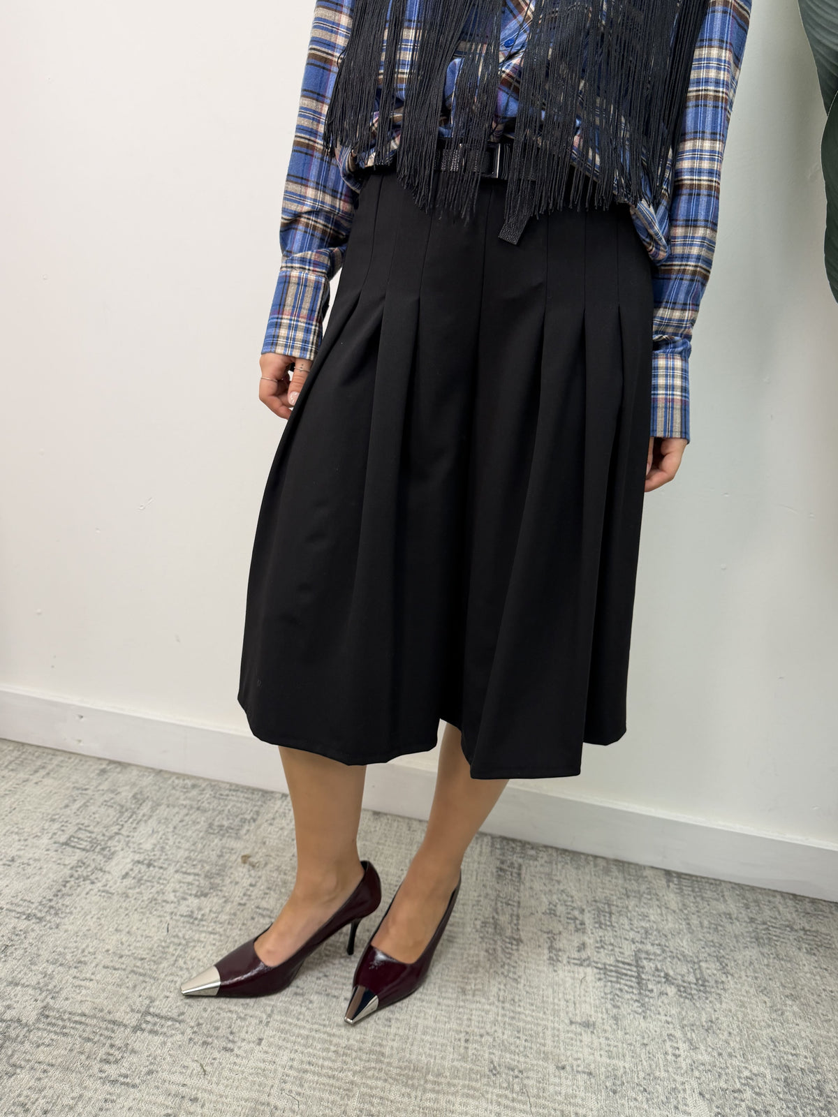 Bermuda con maxi pieghe Dixie