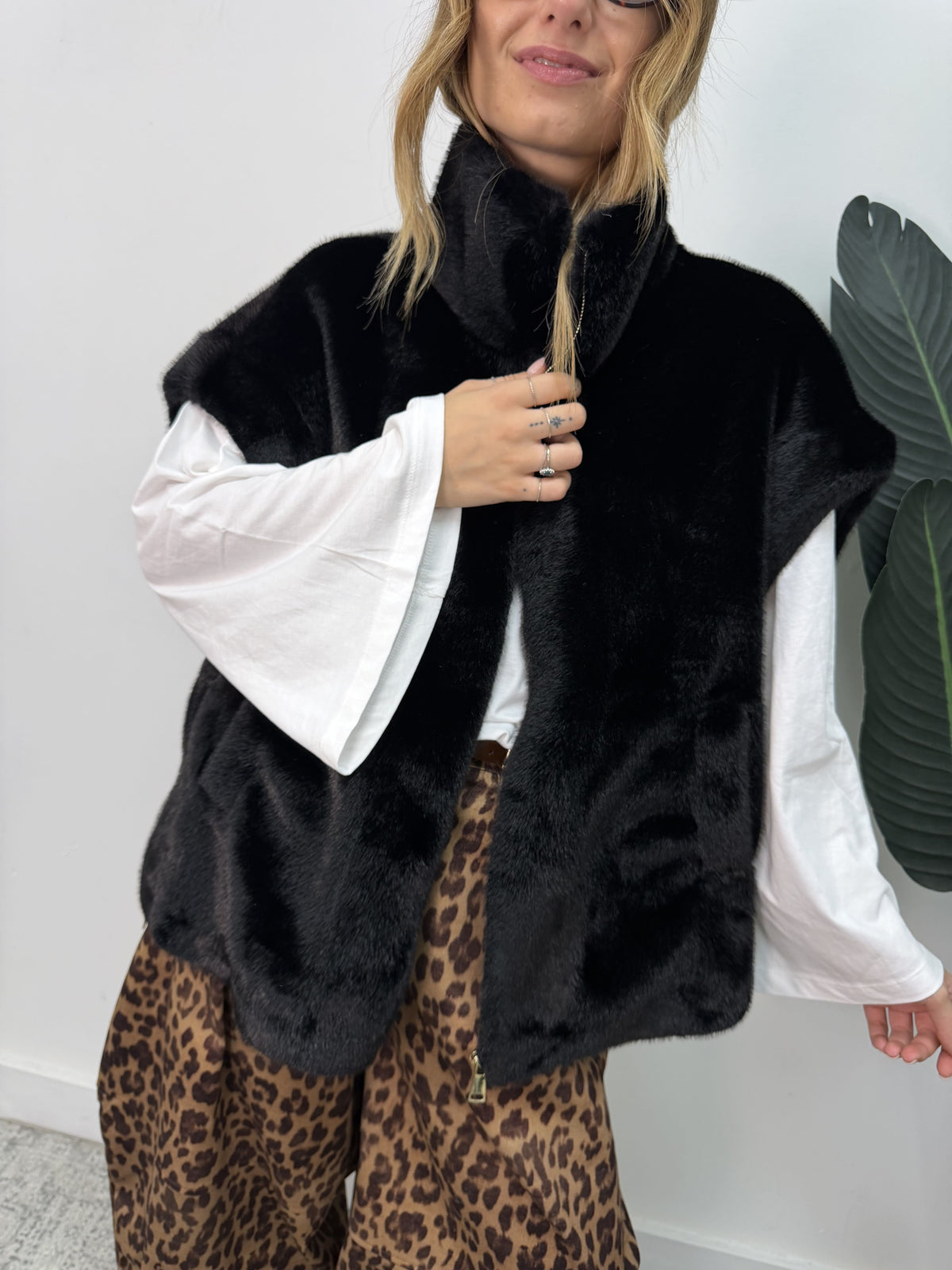 Gilet over in ecopelliccia MyD