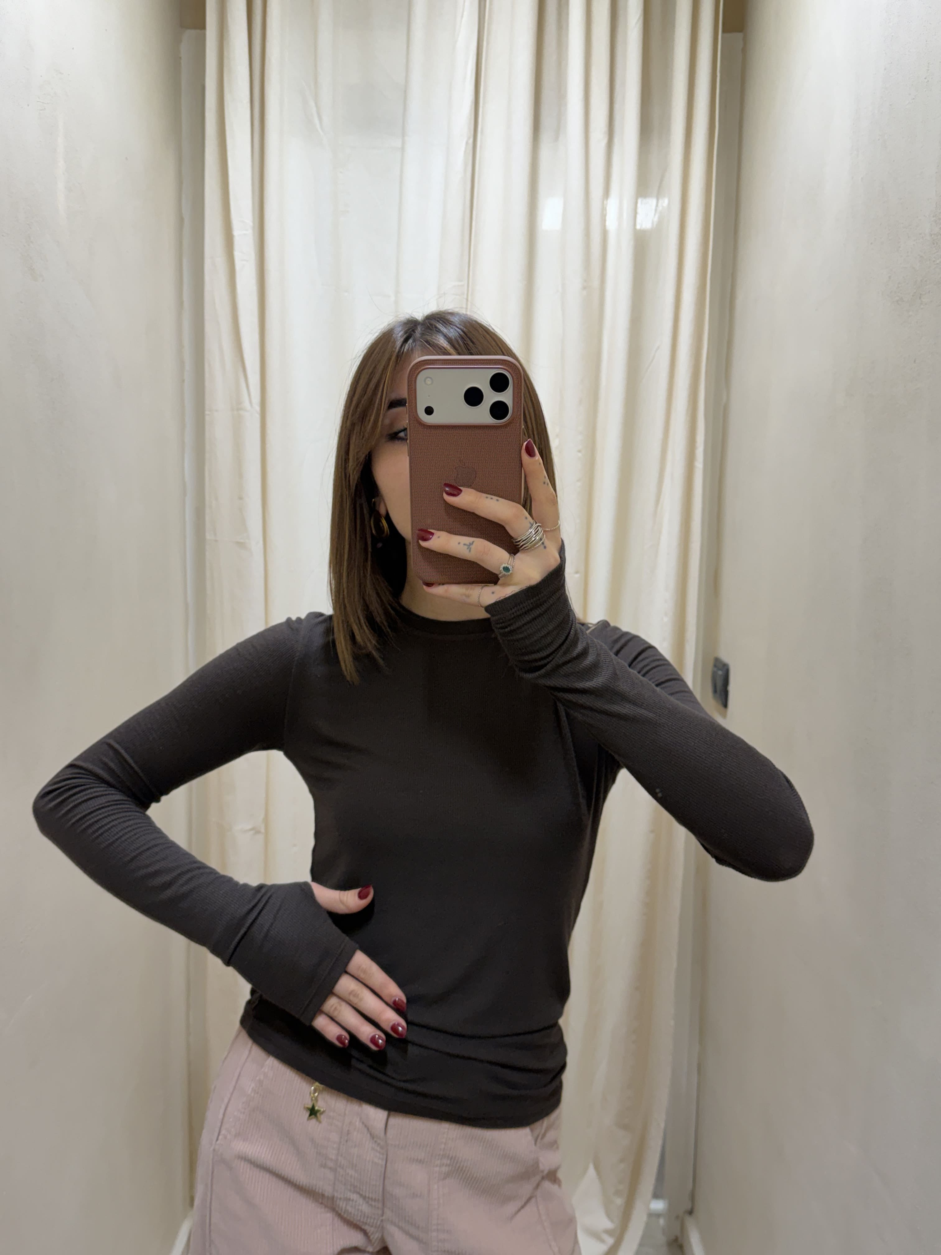 Maglia girocollo in viscosa con manicotti Tensione In