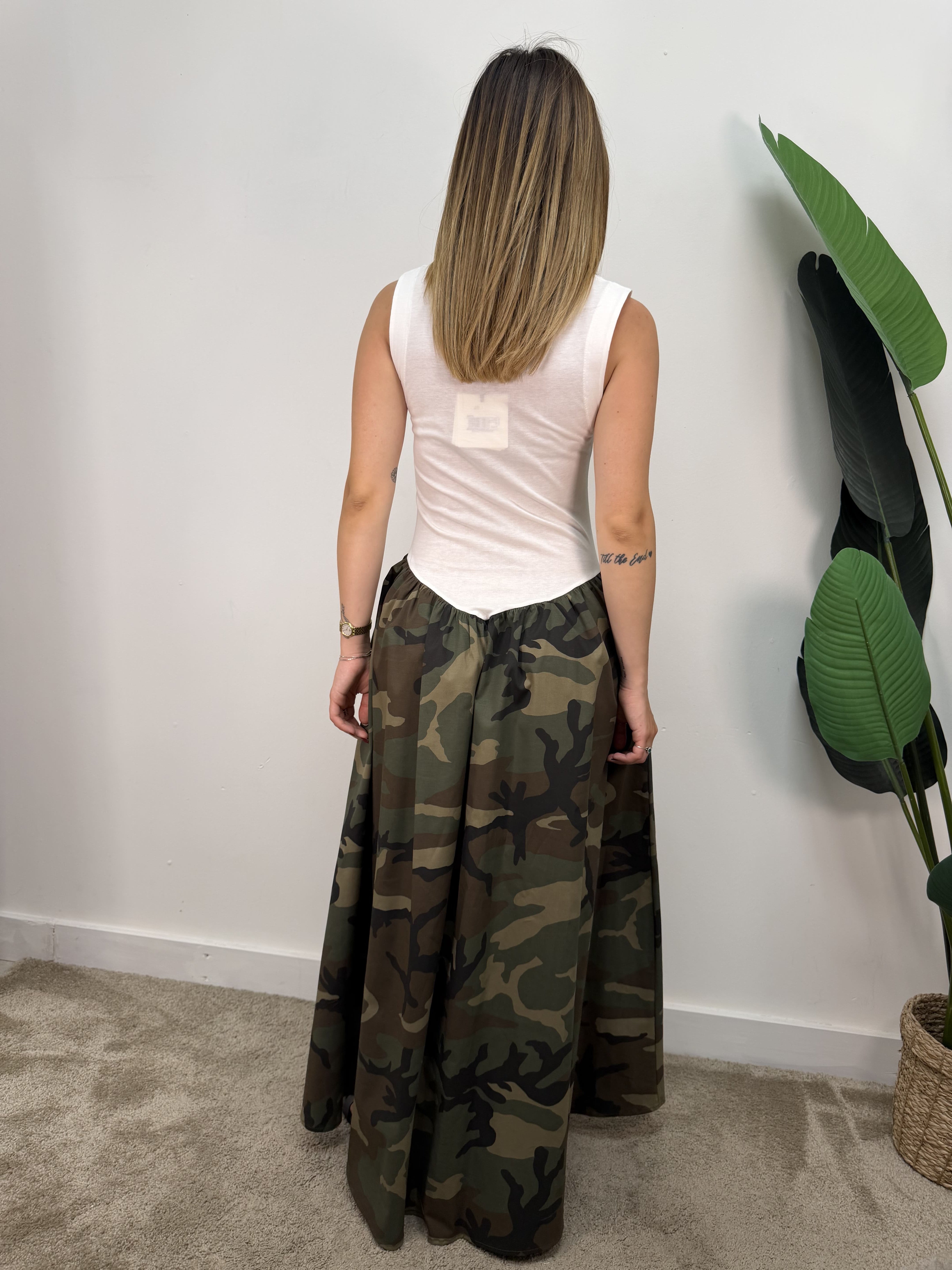 Abito combinato stampa camouflage Tensione In