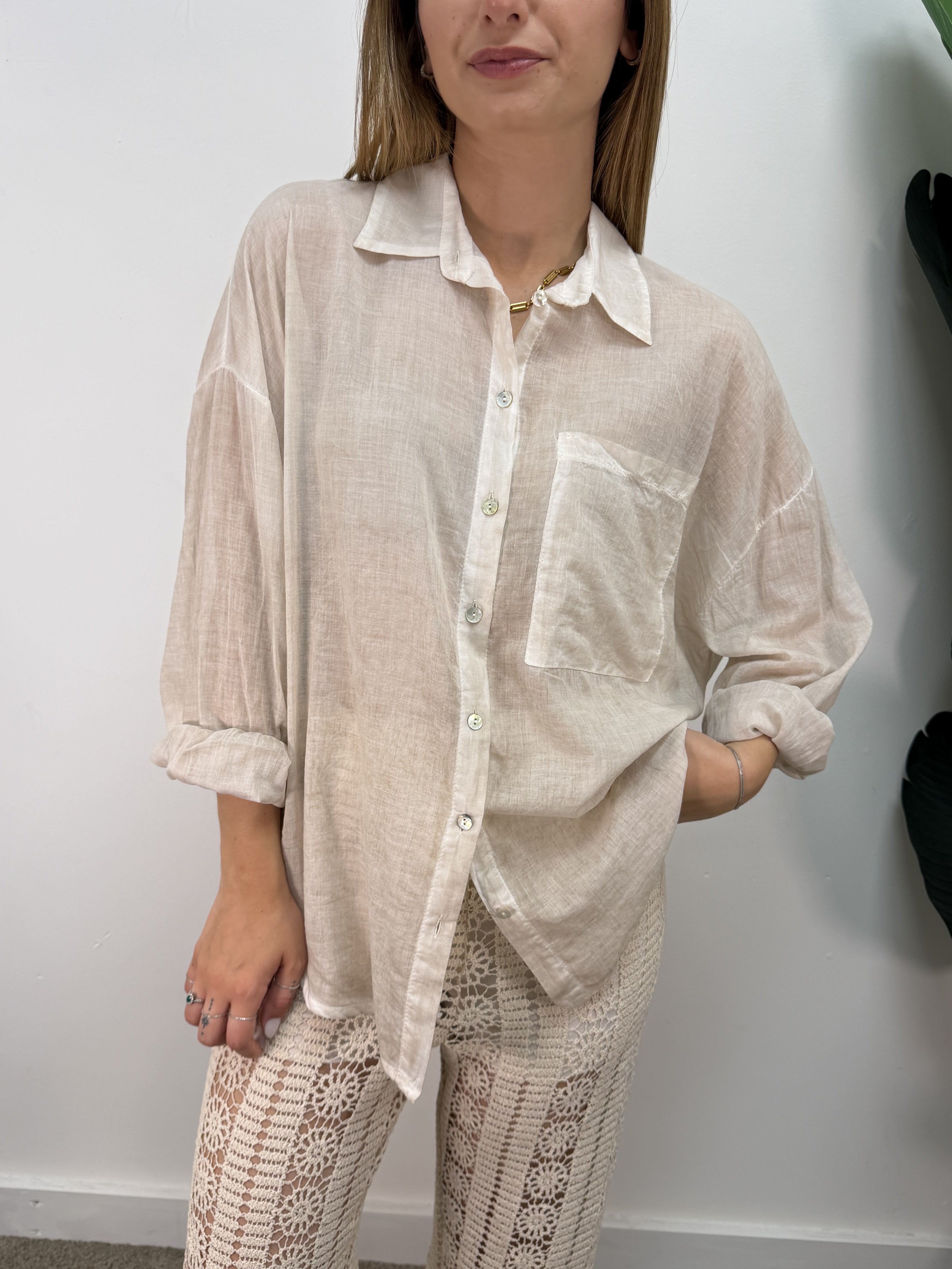 Camicia in voile di cotone HaveOne