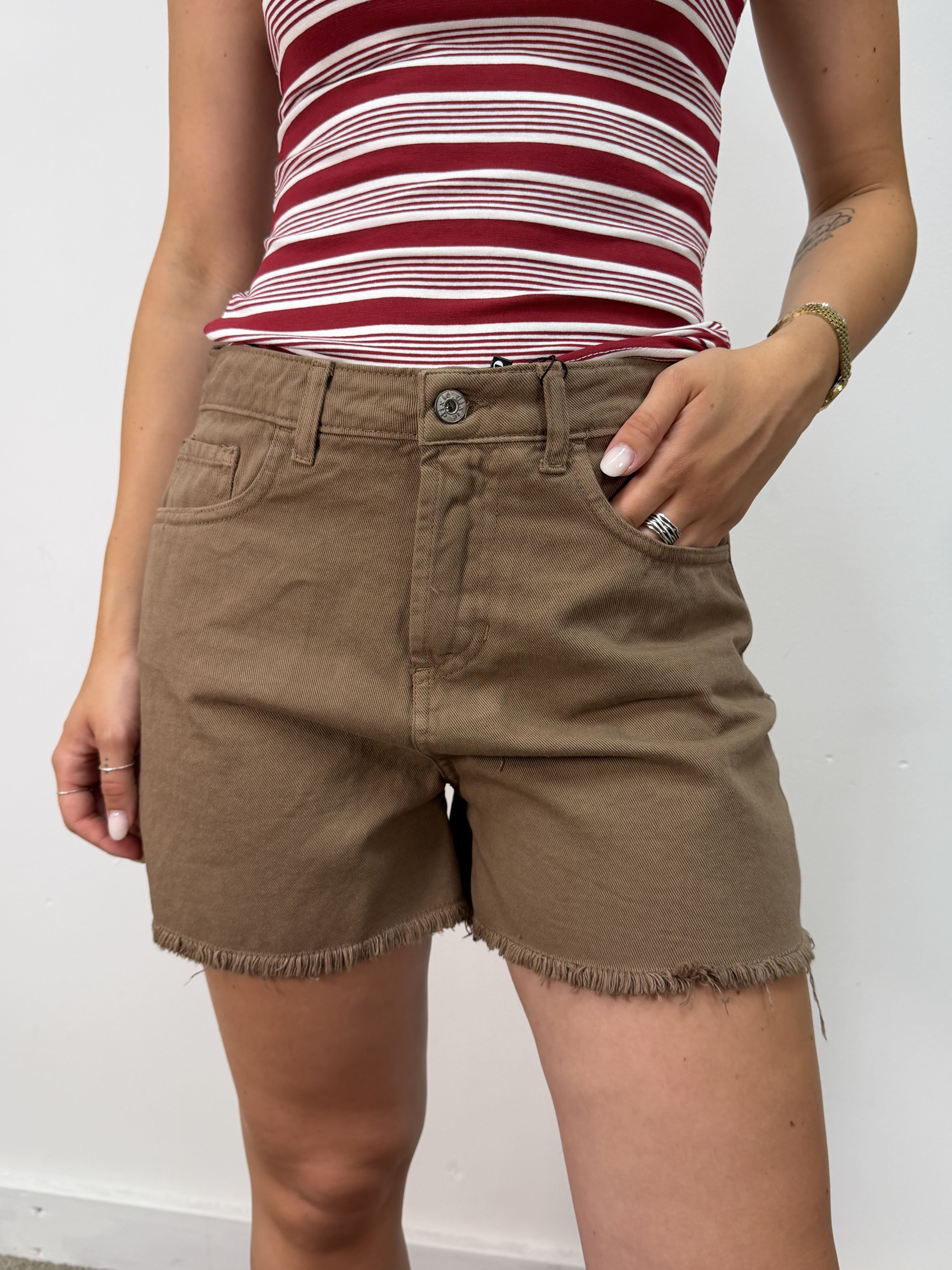 Short denim tinto in capo Dixie