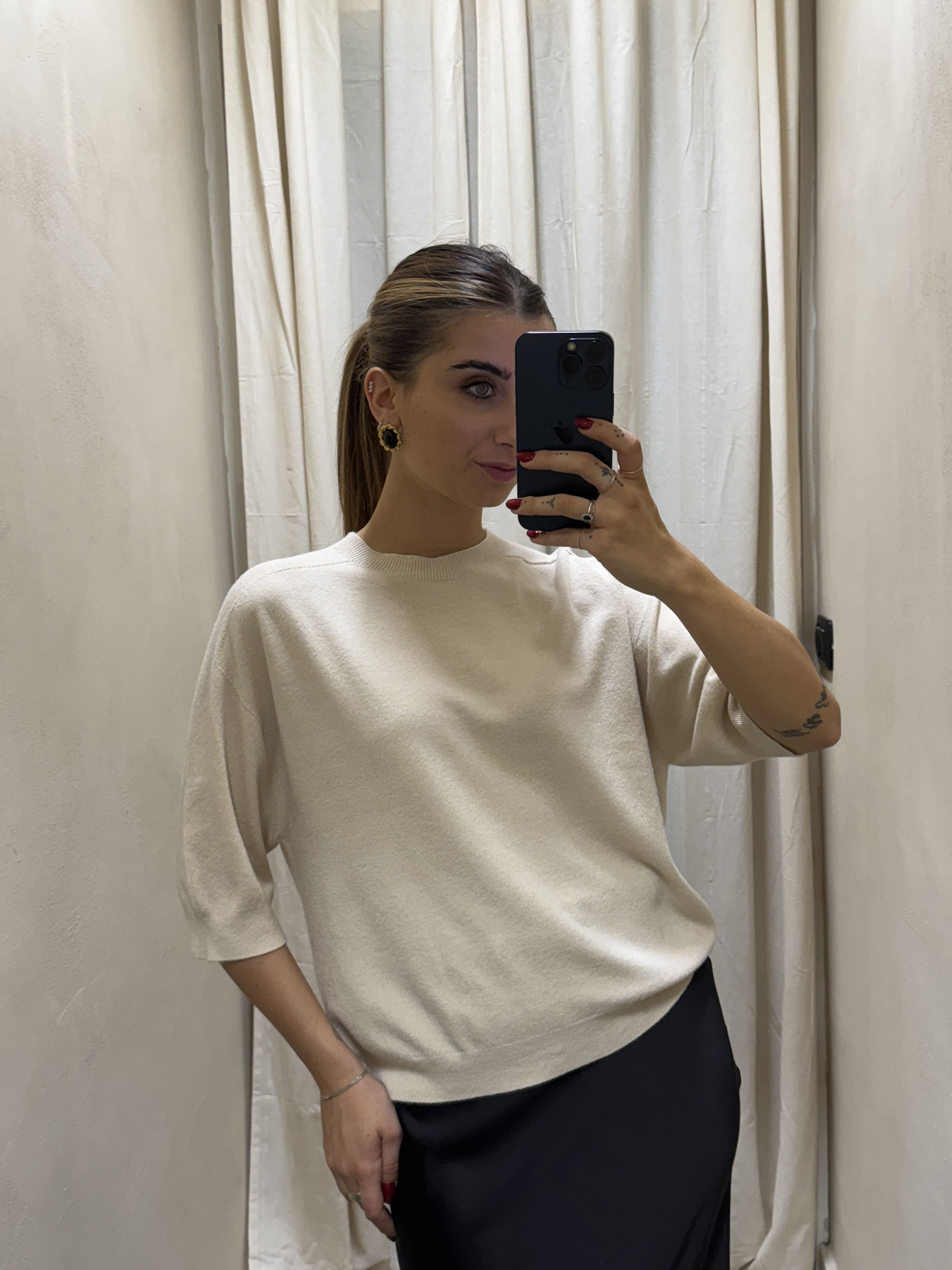 Maglia in filo mezza manica Imperial