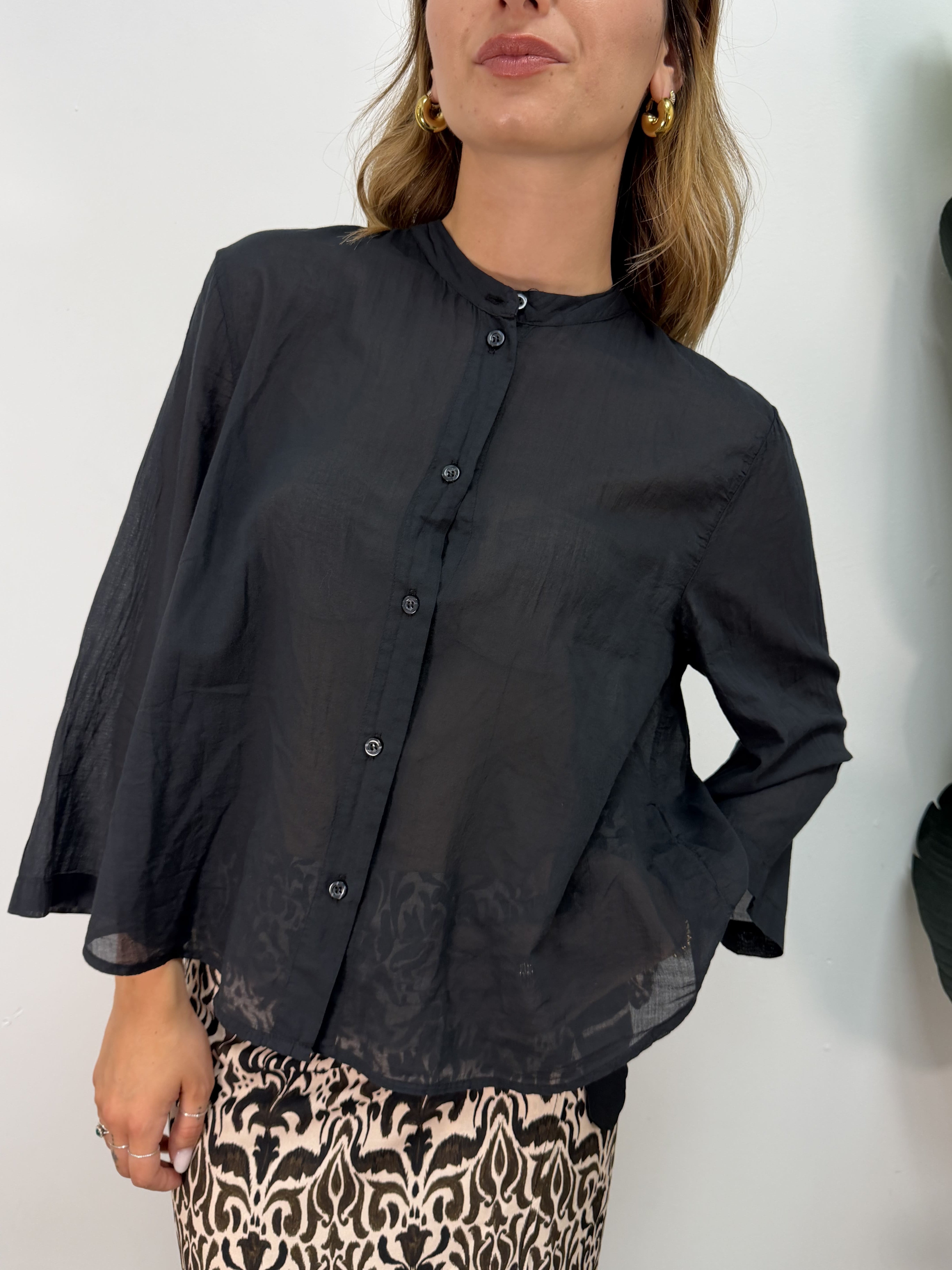 Camicia in mussola di cotone Tensione In