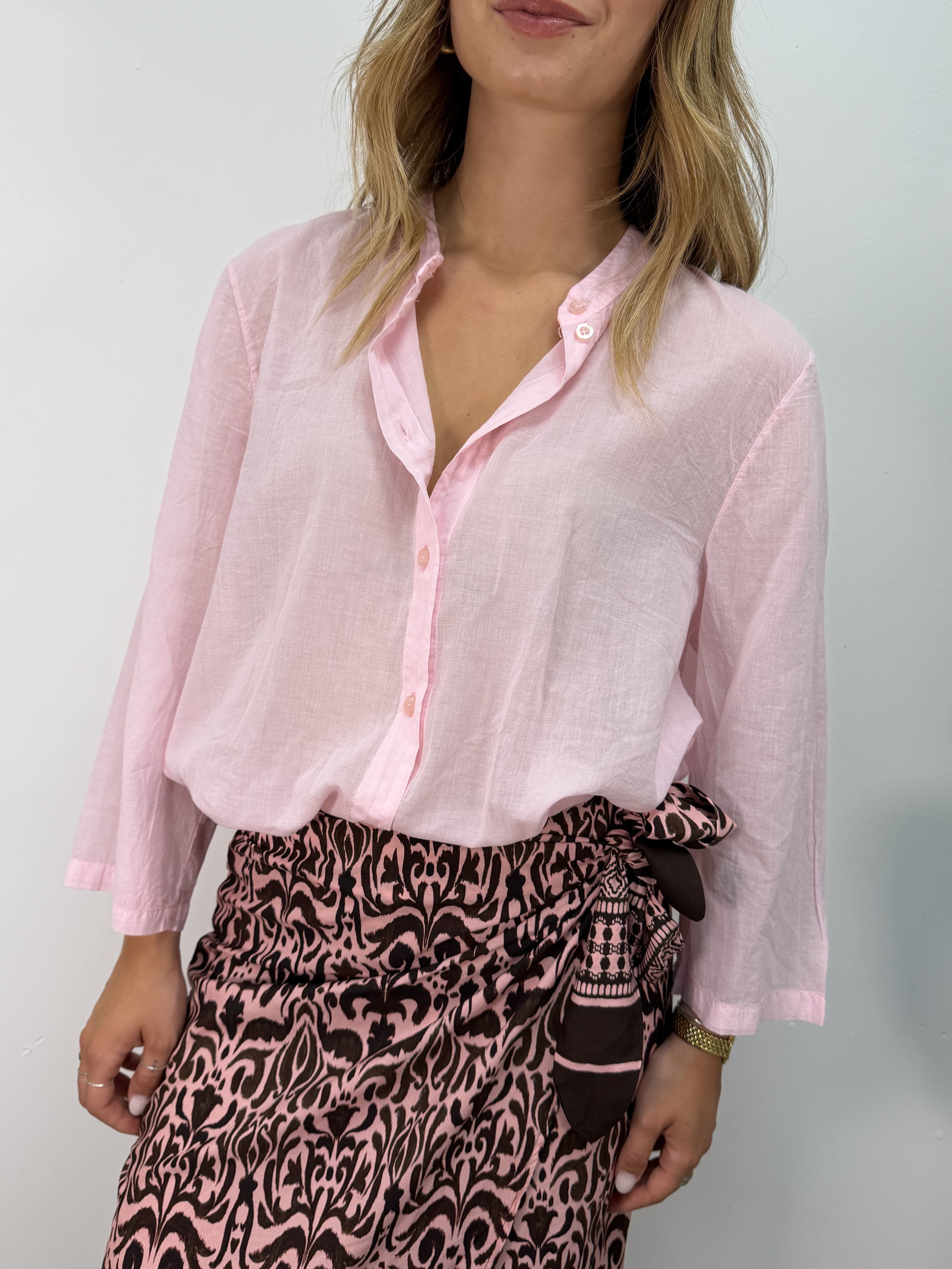 Camicia in mussola di cotone Tensione In