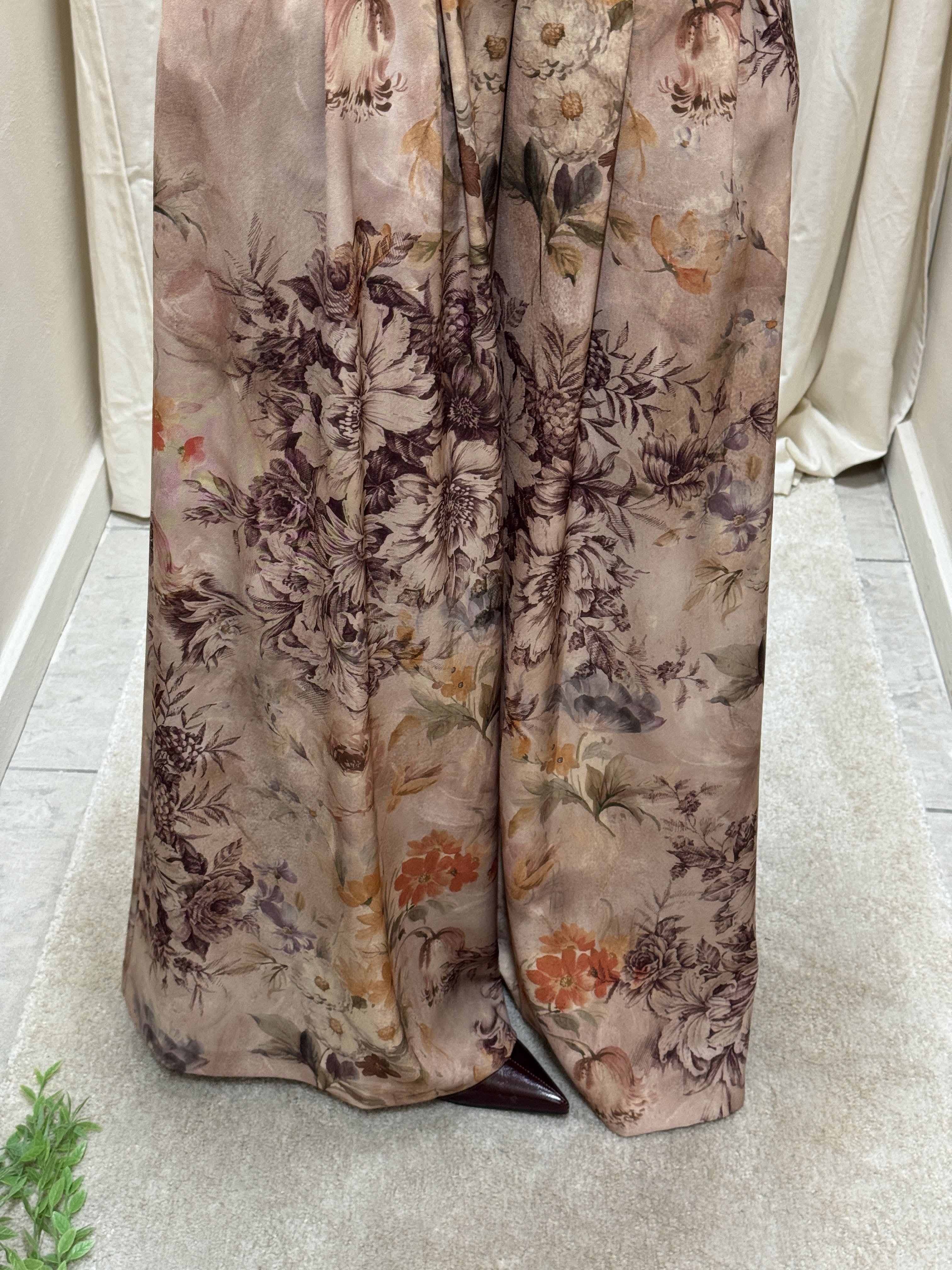 Pantalone vita alta stampa floreale Imperial