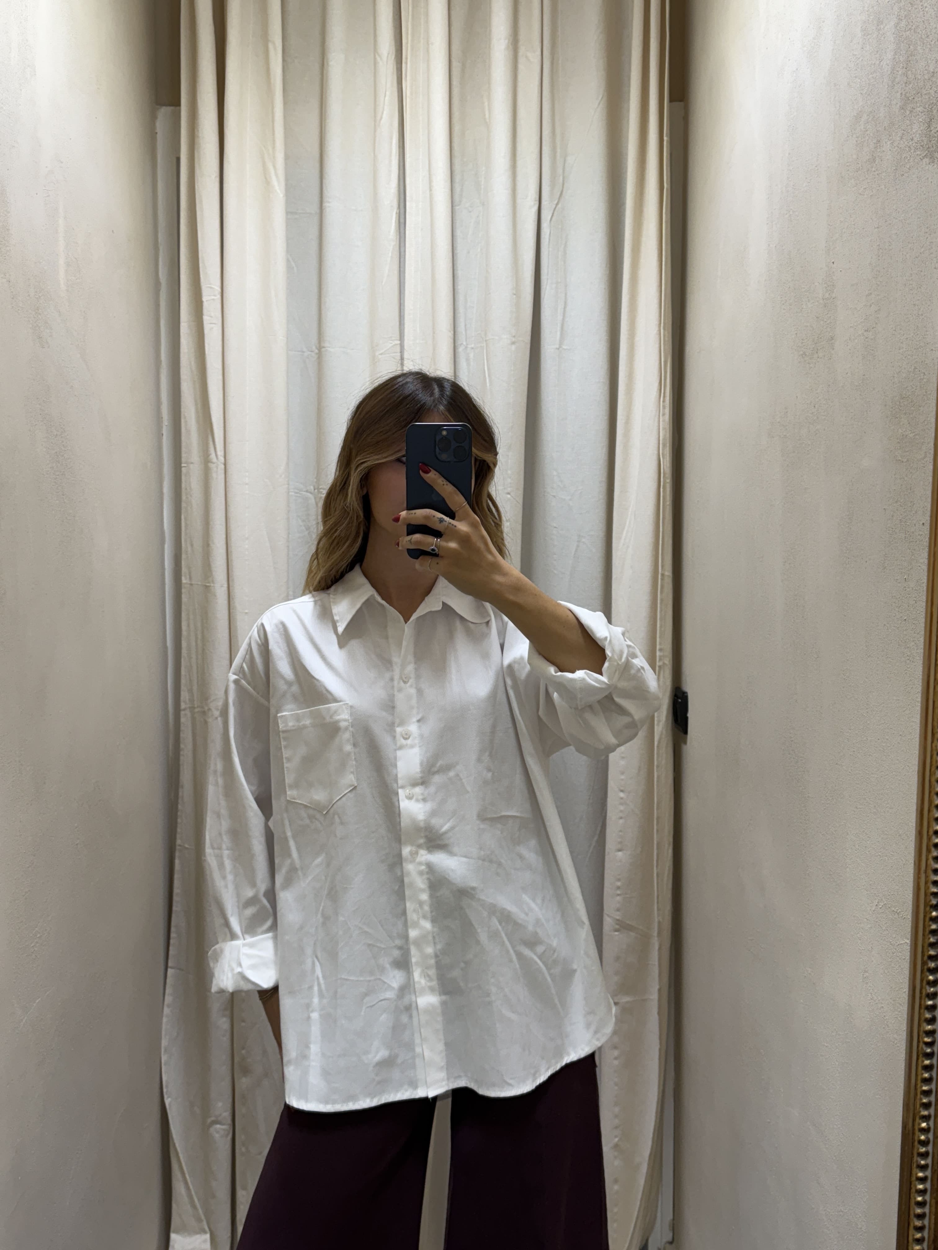 Camicia oversize in cotone Oxford Tensione In