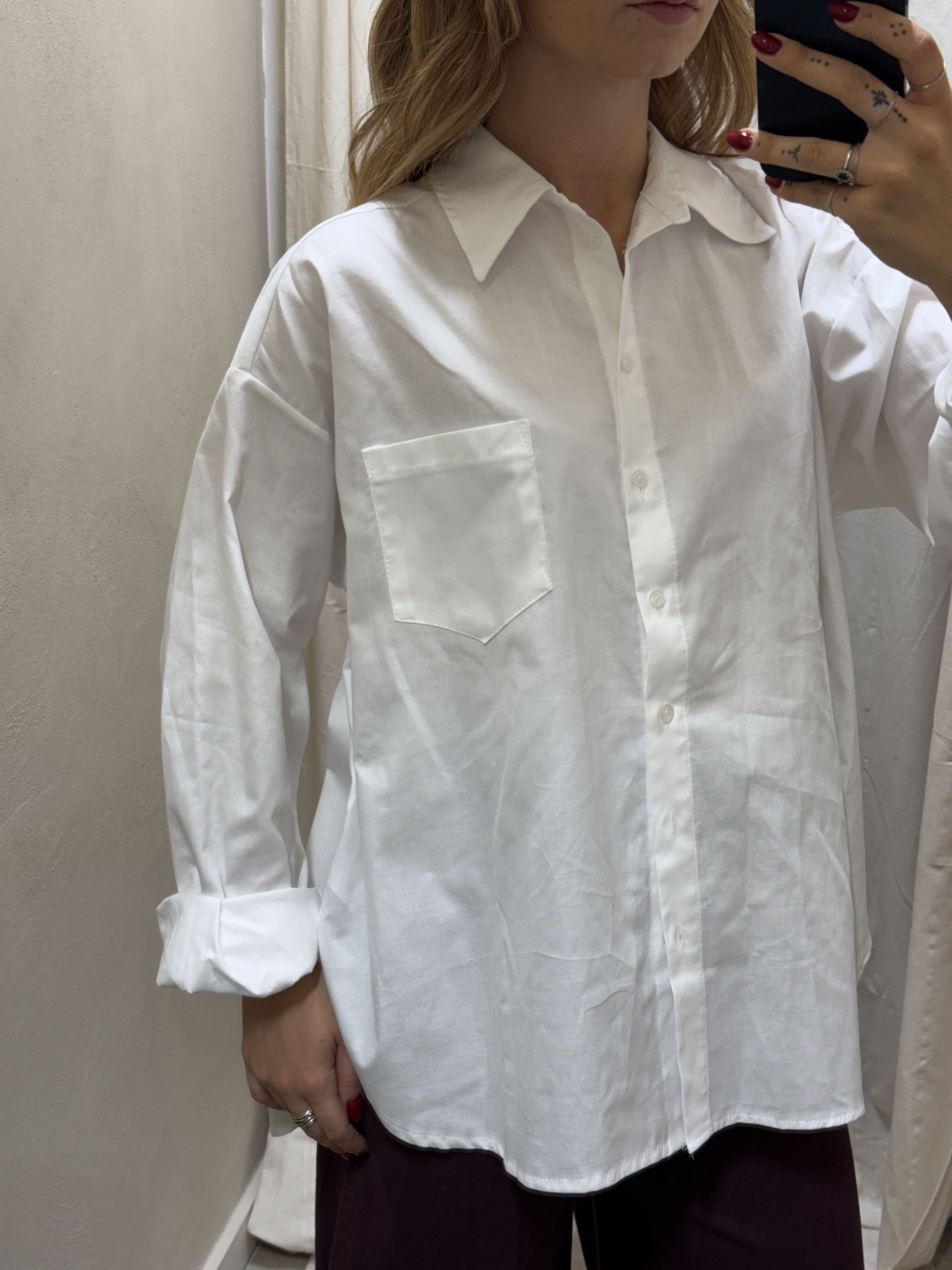 Camicia oversize in cotone Oxford Tensione In