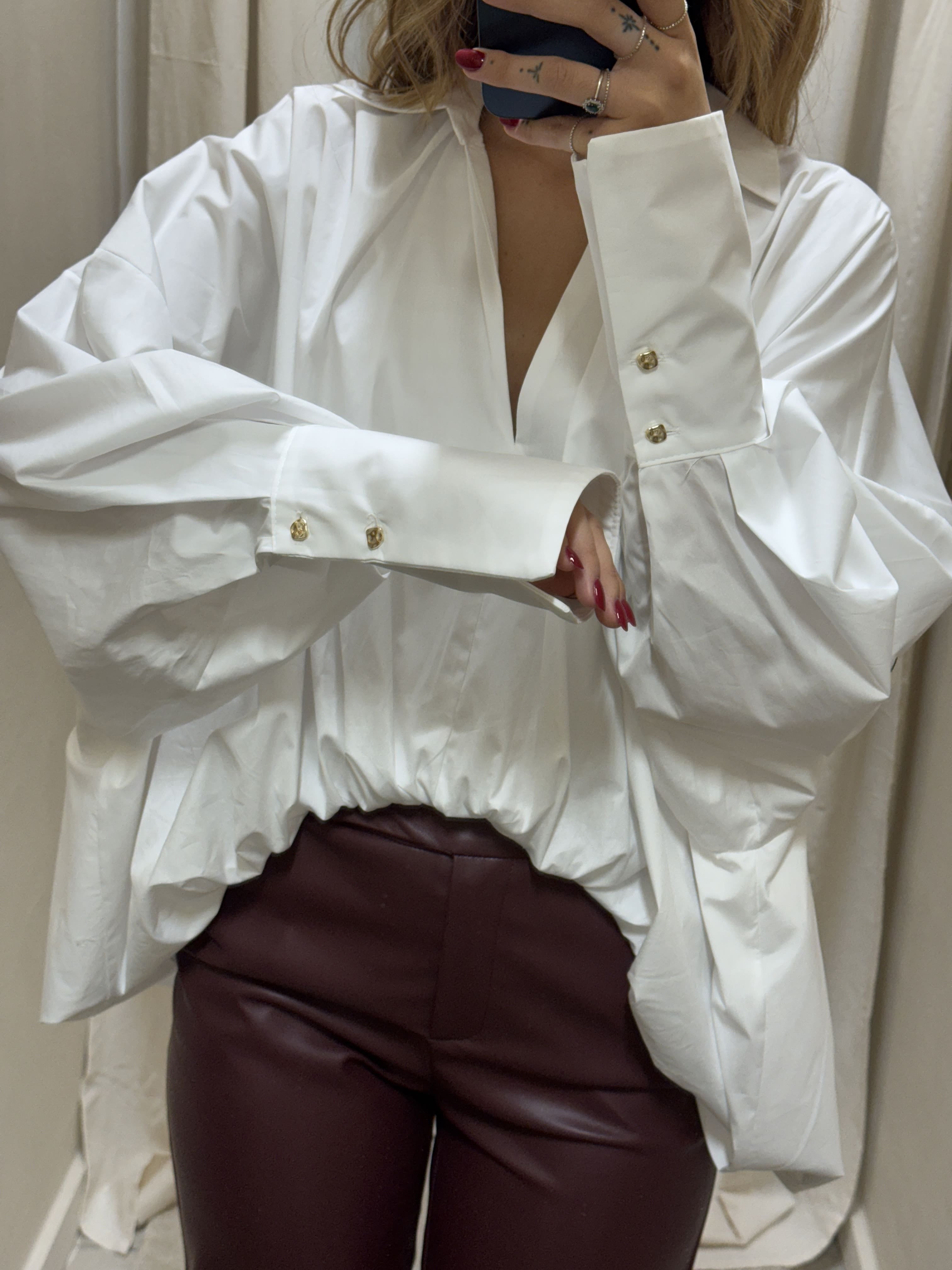 Camicia asimmetrica palloncino Imperial