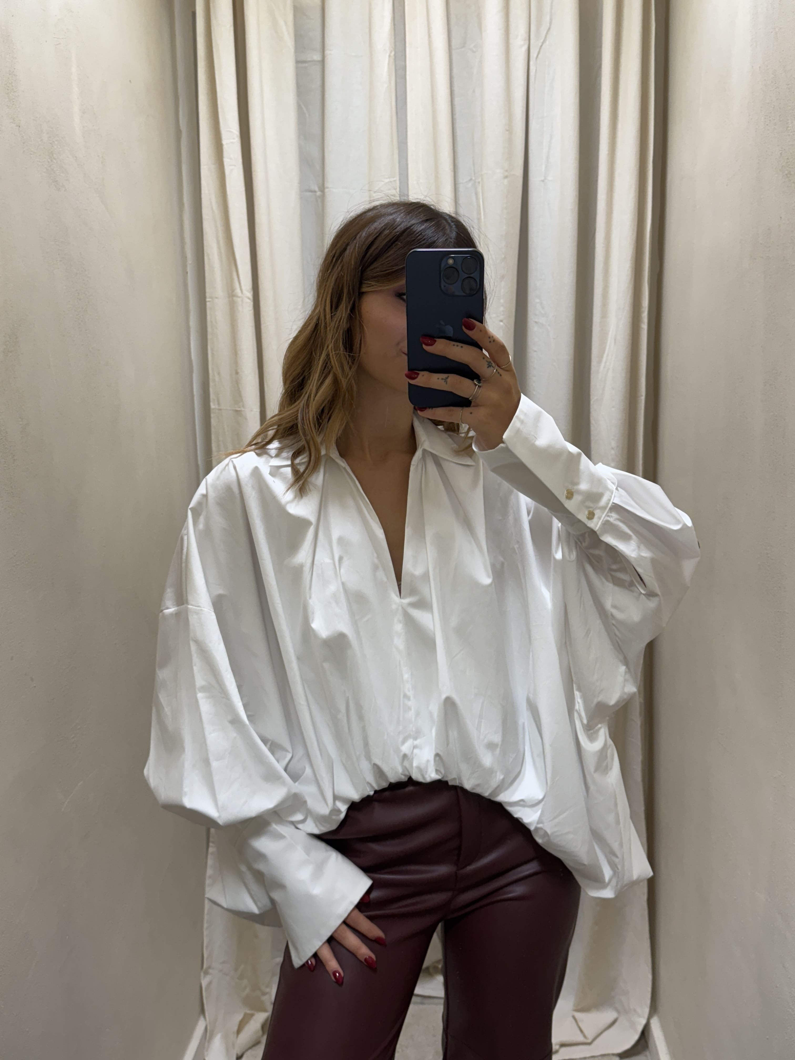 Camicia asimmetrica palloncino Imperial