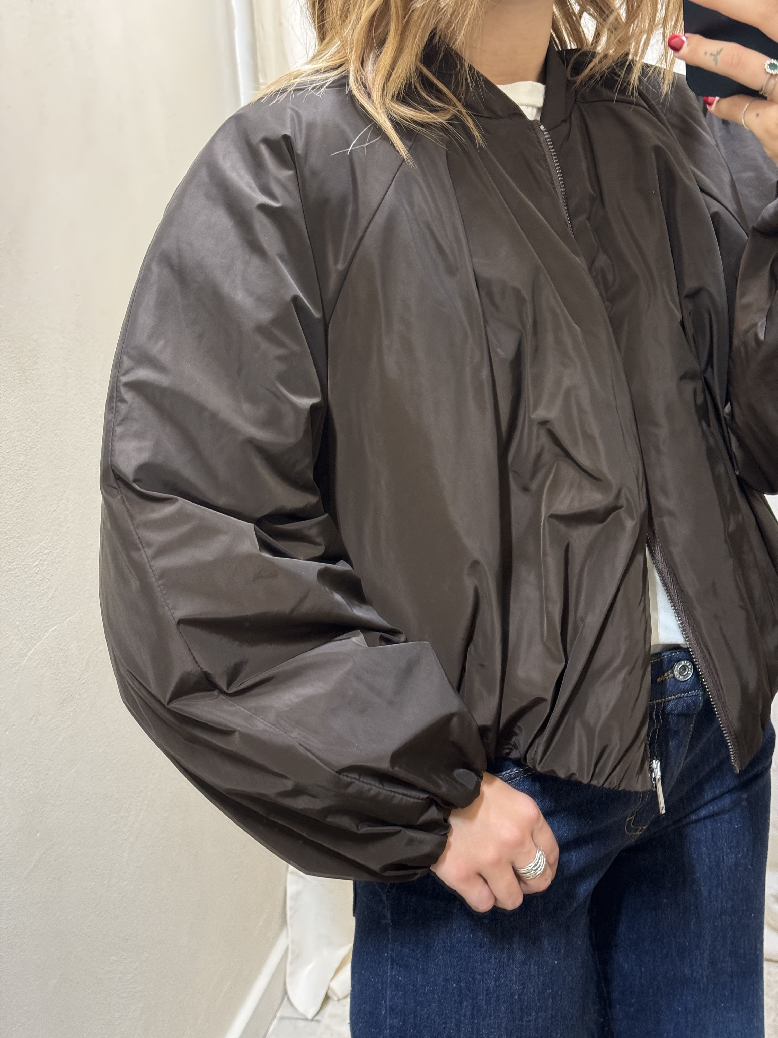 Bomber piumino arricciato Please