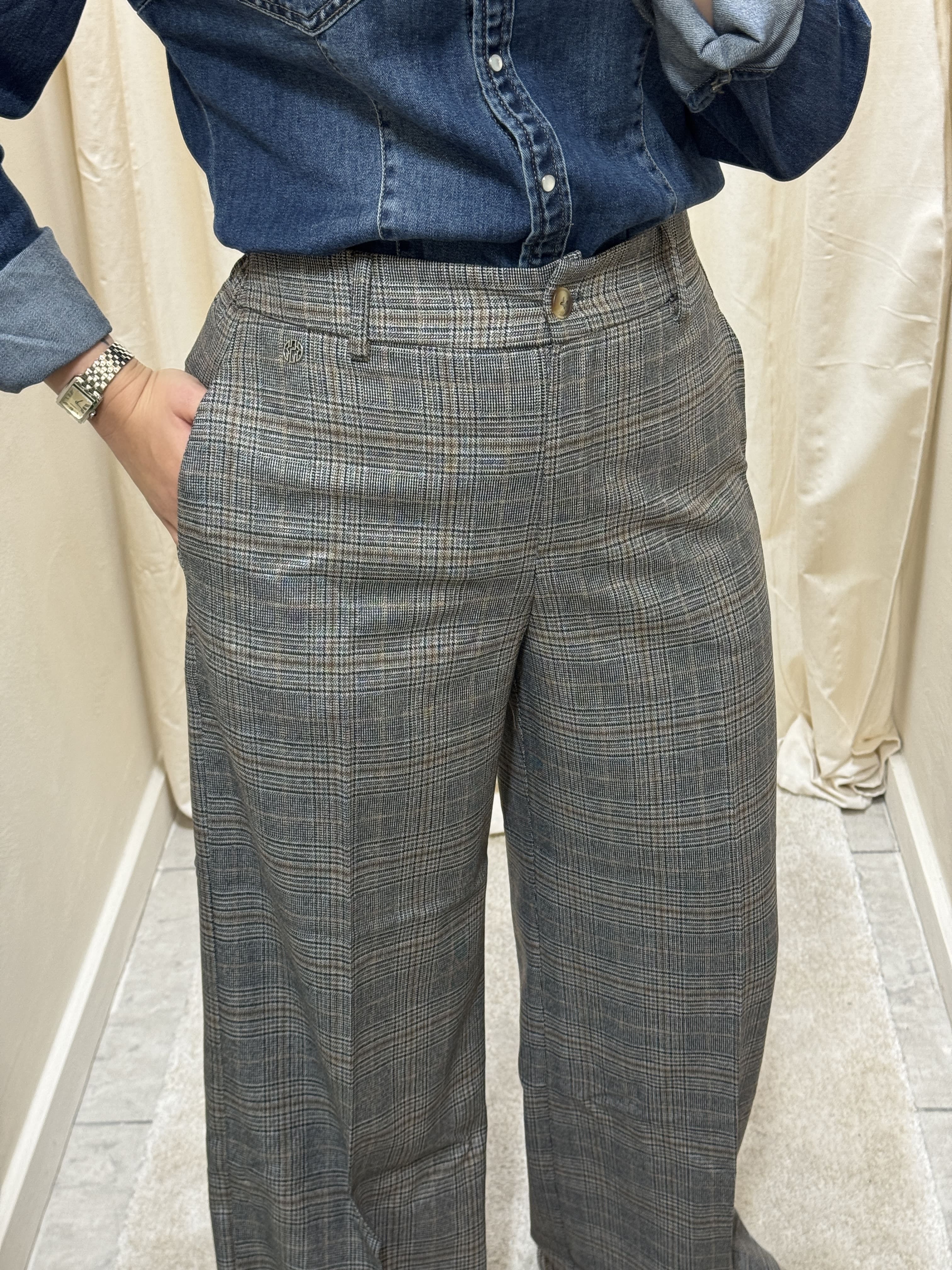 Pantalone palazzo in principe di galles BSB