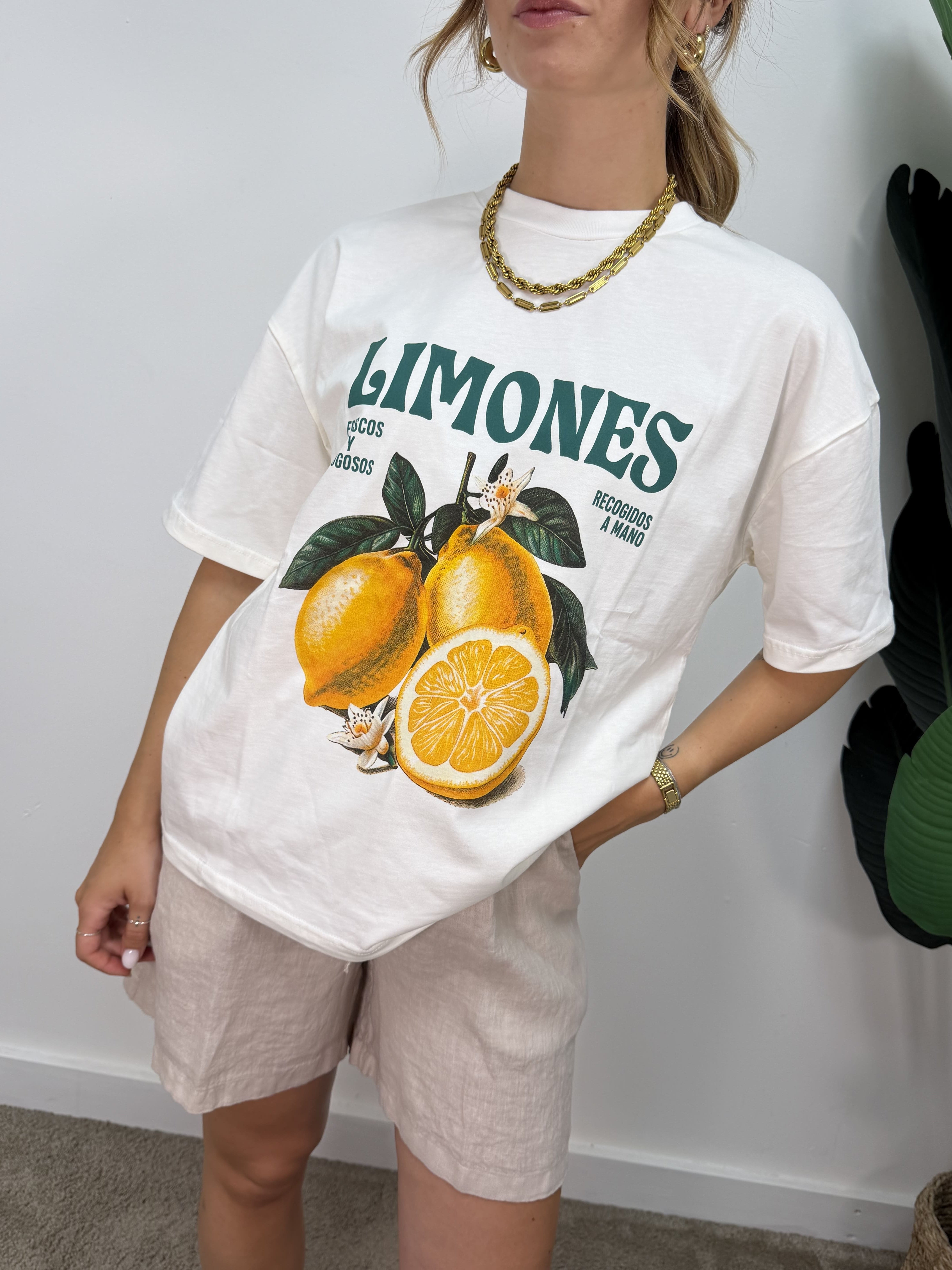 T-shirt stampa "limoni" HaveOne