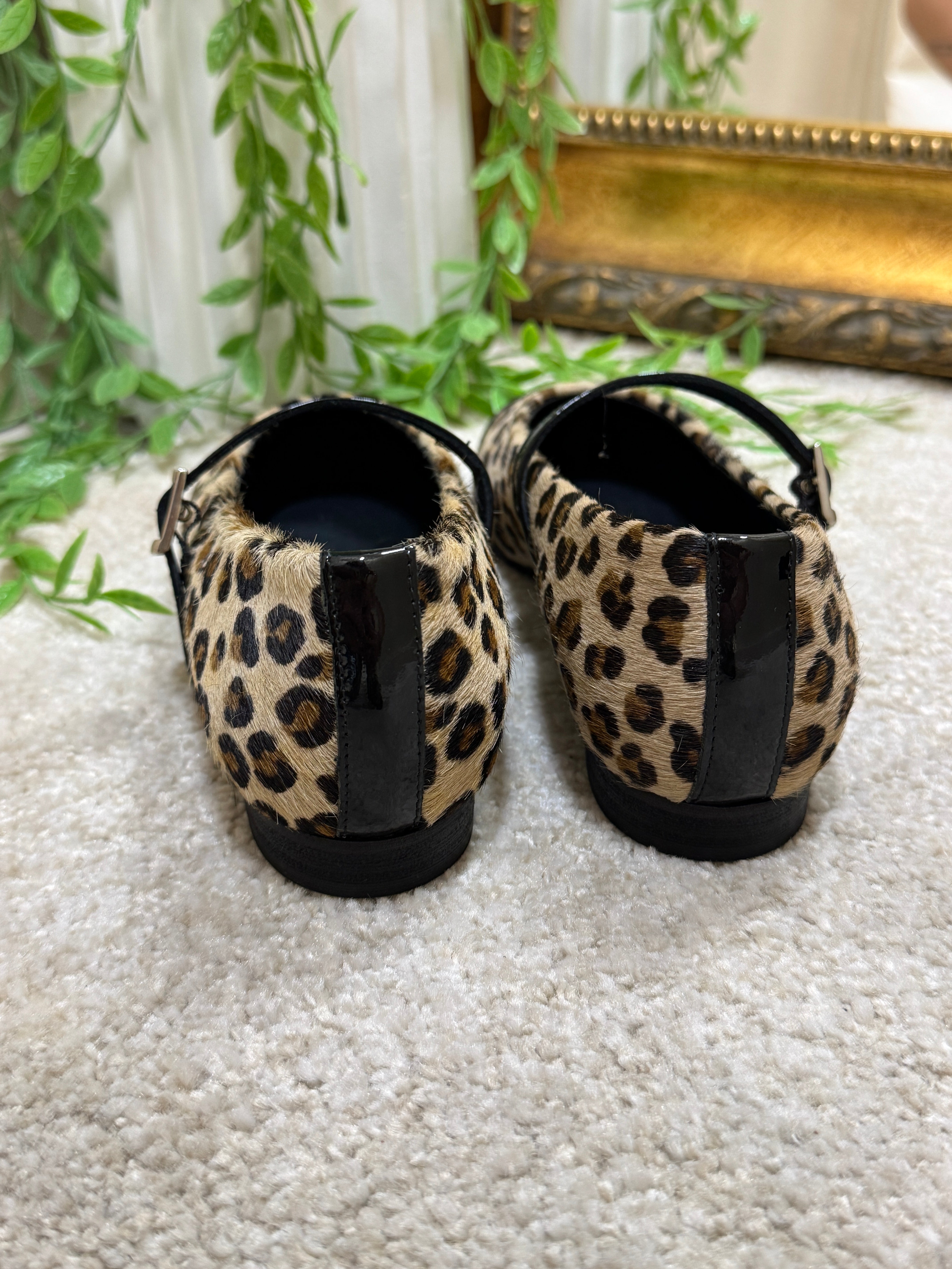 Ballerine in cavallino maculato e naplack Noa