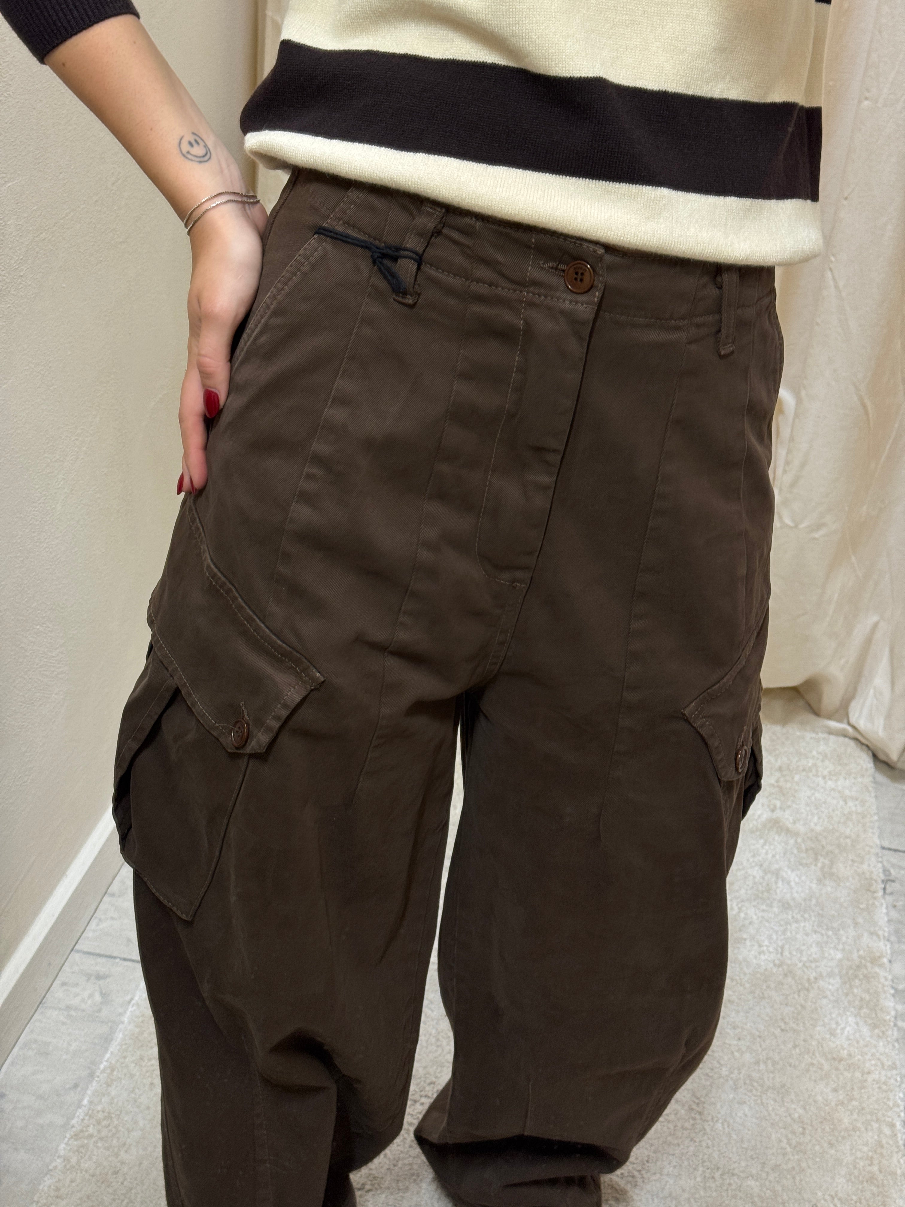 Pantalone cargo con coulisse Please