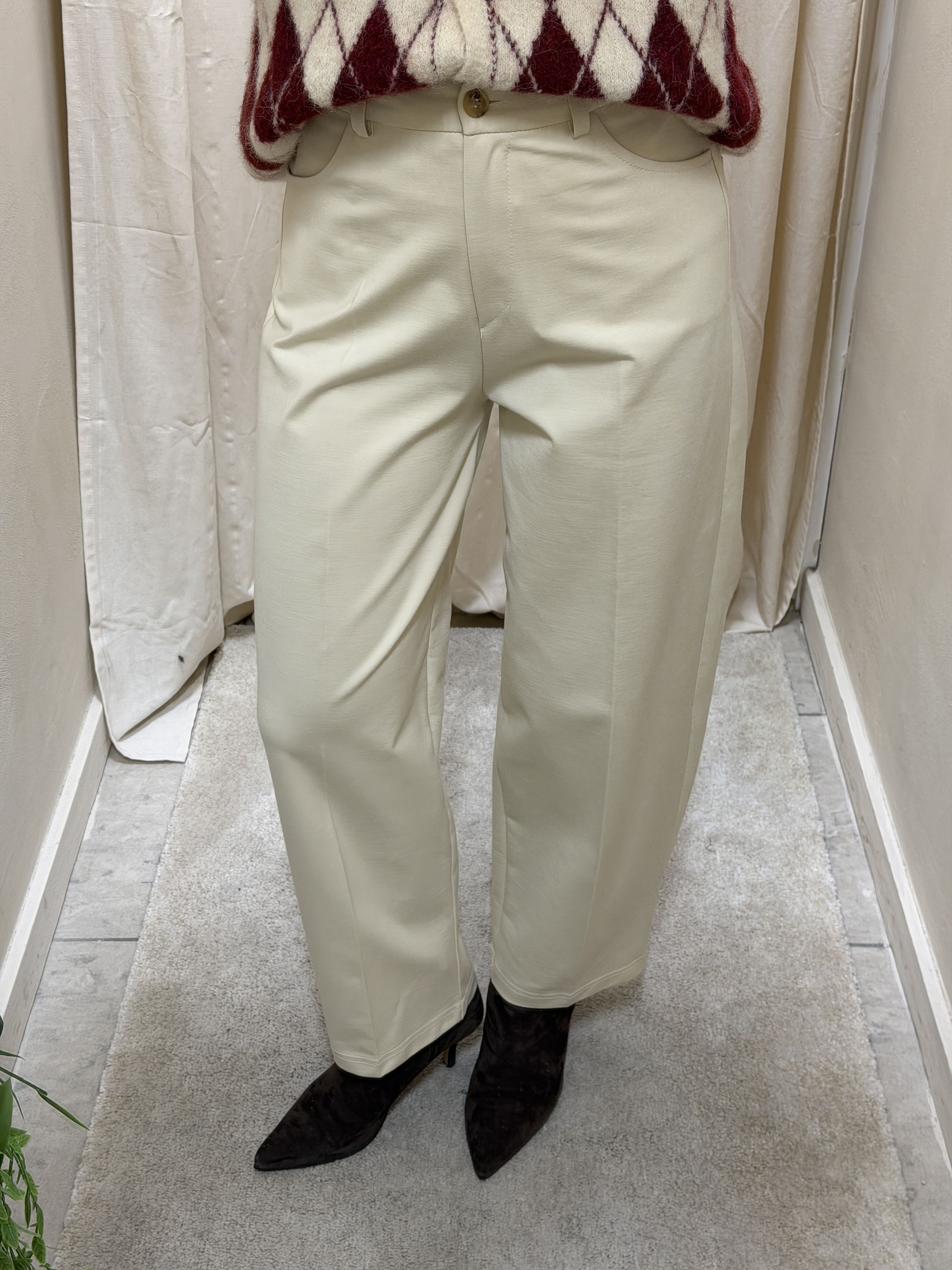 Pantalone barrel in punto Milano Tensione In