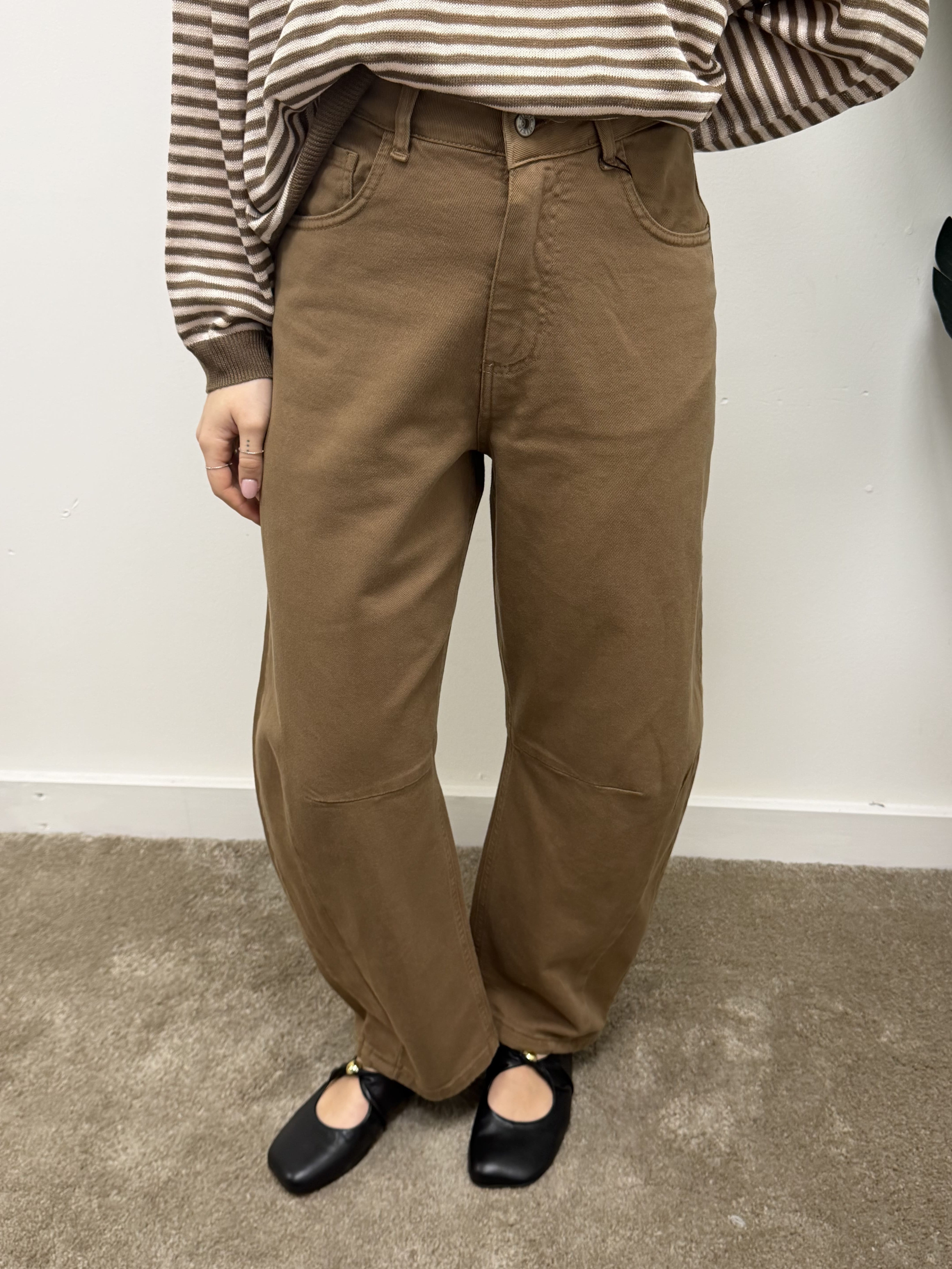 Pantalone denim balloon colorato Dixie