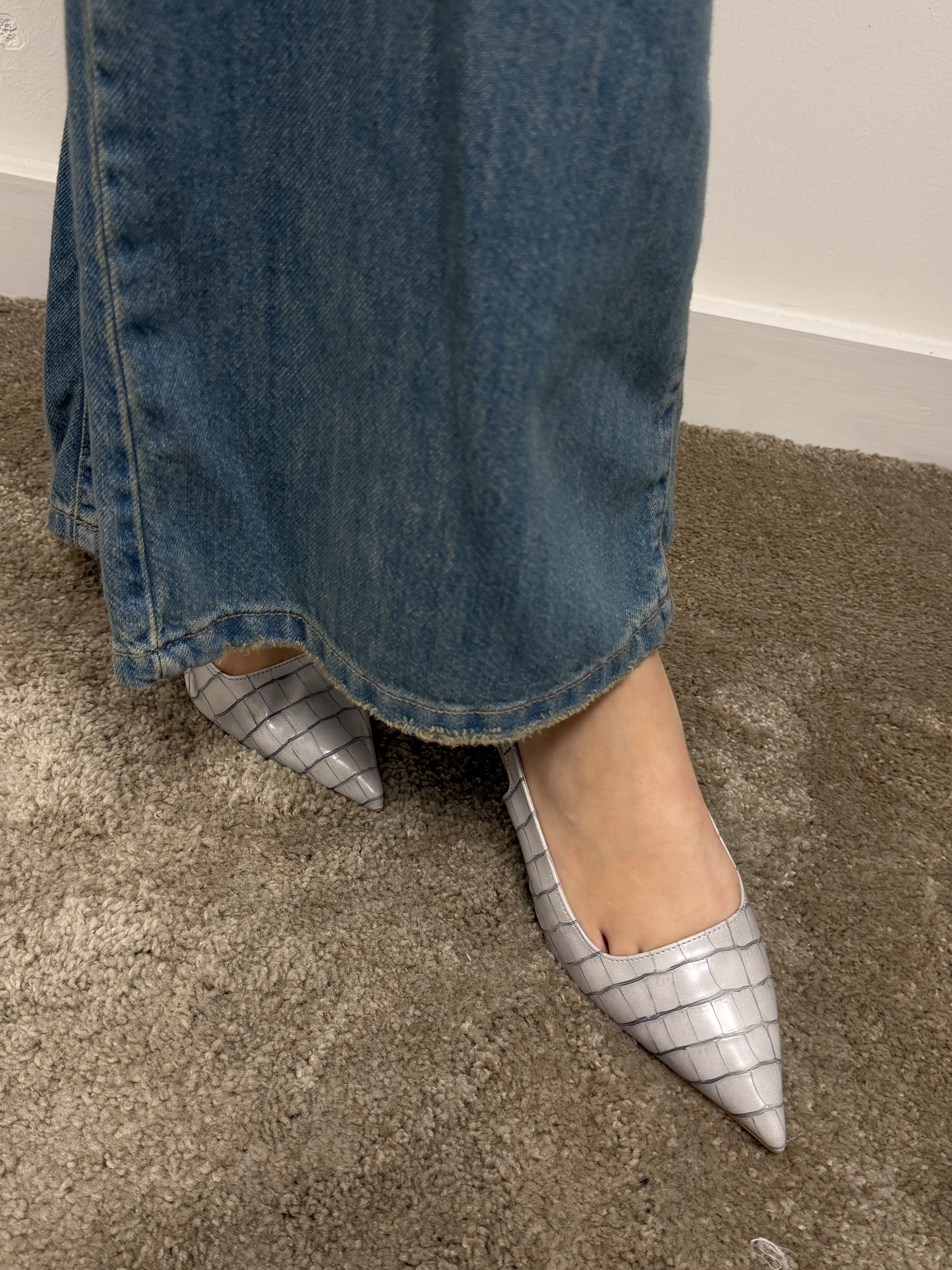 Slingback in ecopelle effetto cocco Divine Follie