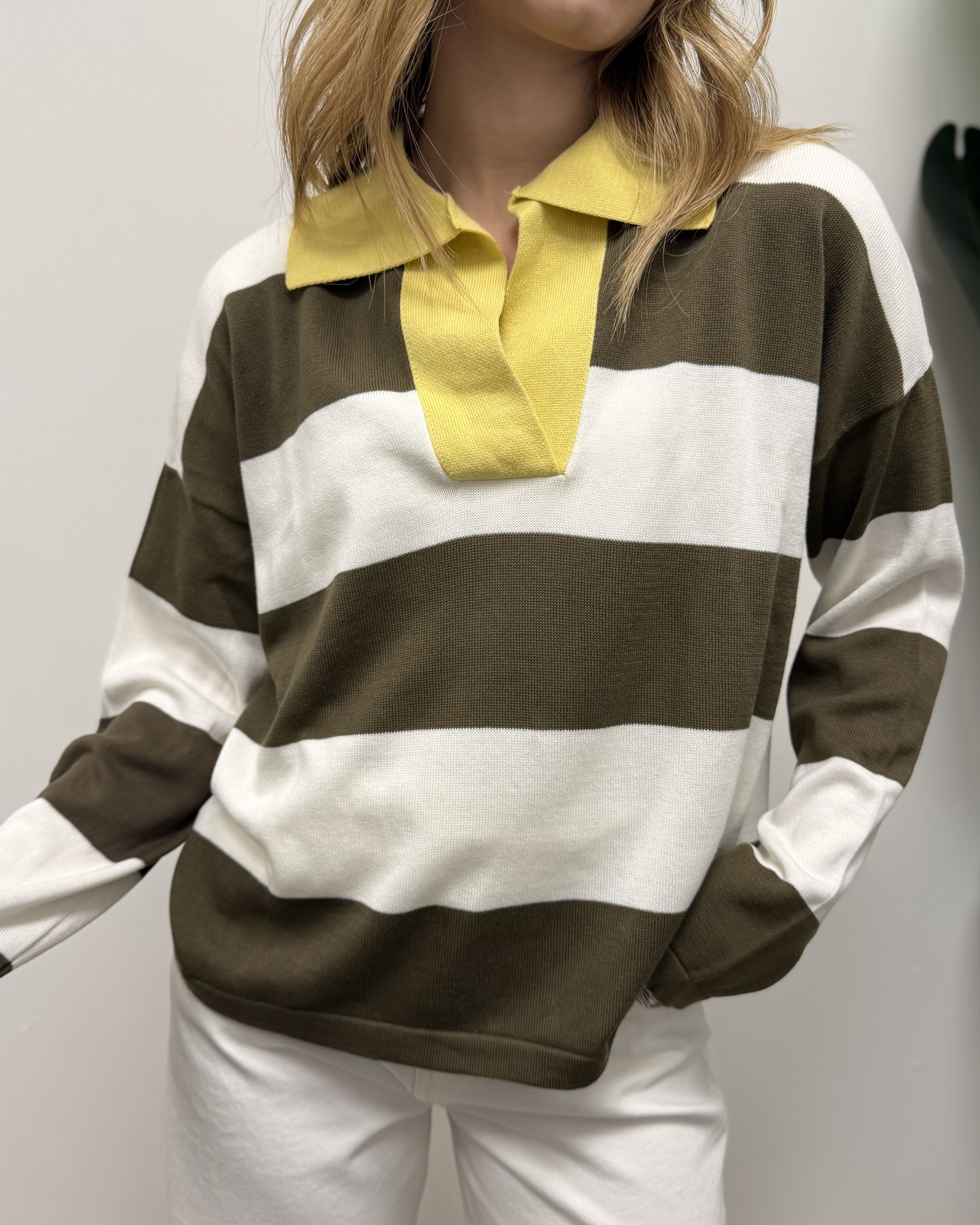 Polo rigata in 100% cotone Susy Mix