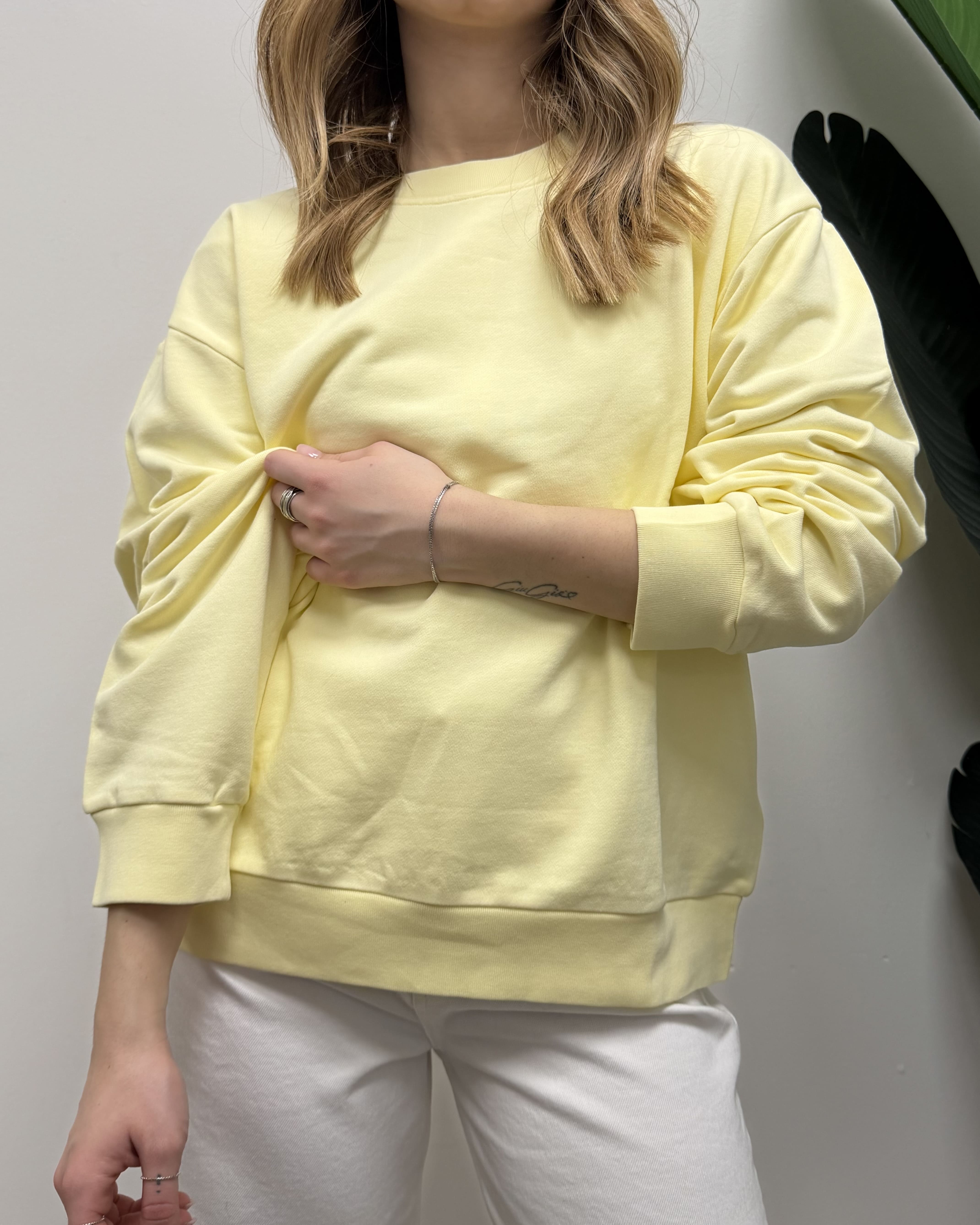 Felpa girocollo in cotone VICOLO