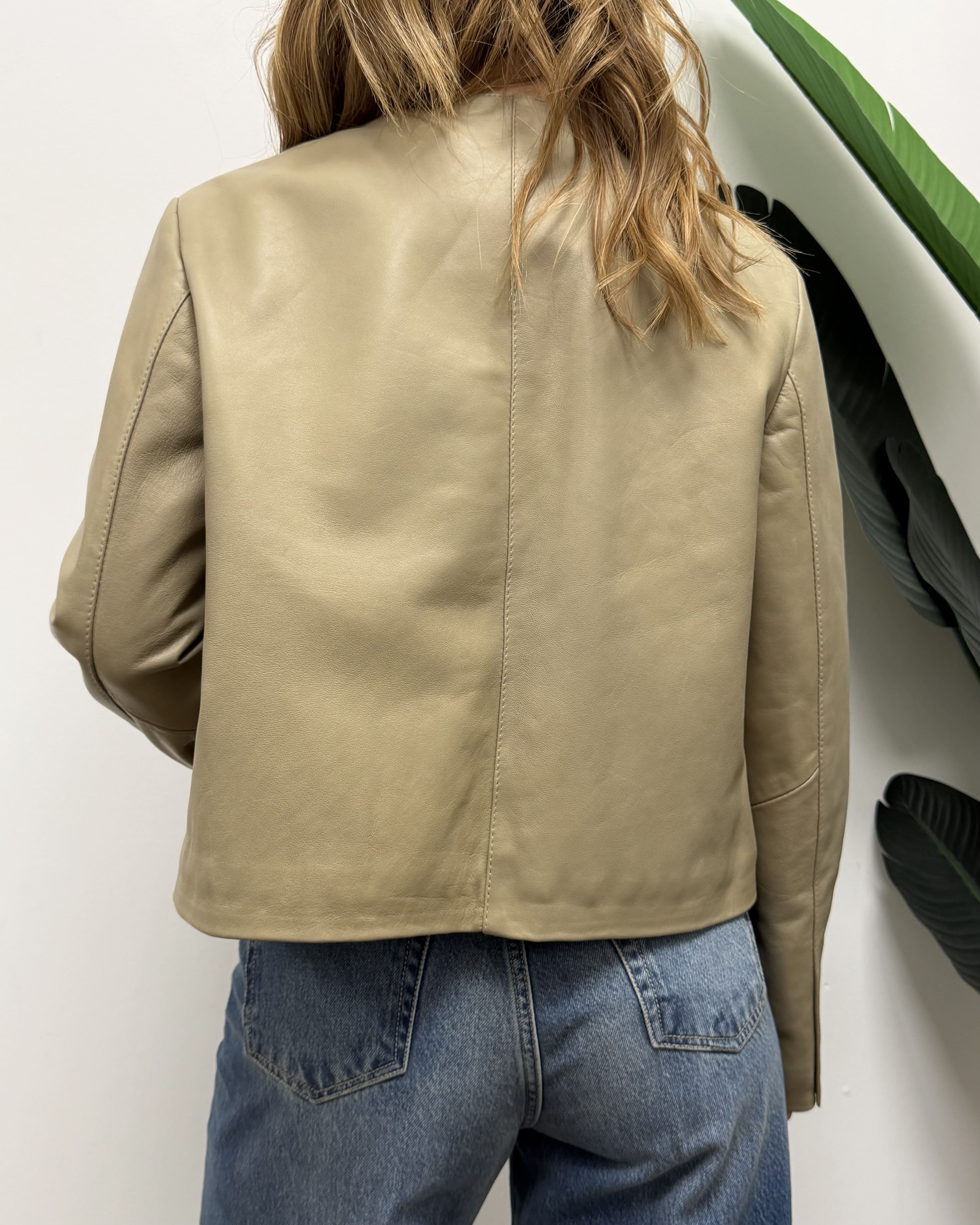 Giacca corta in vera pelle VICOLO