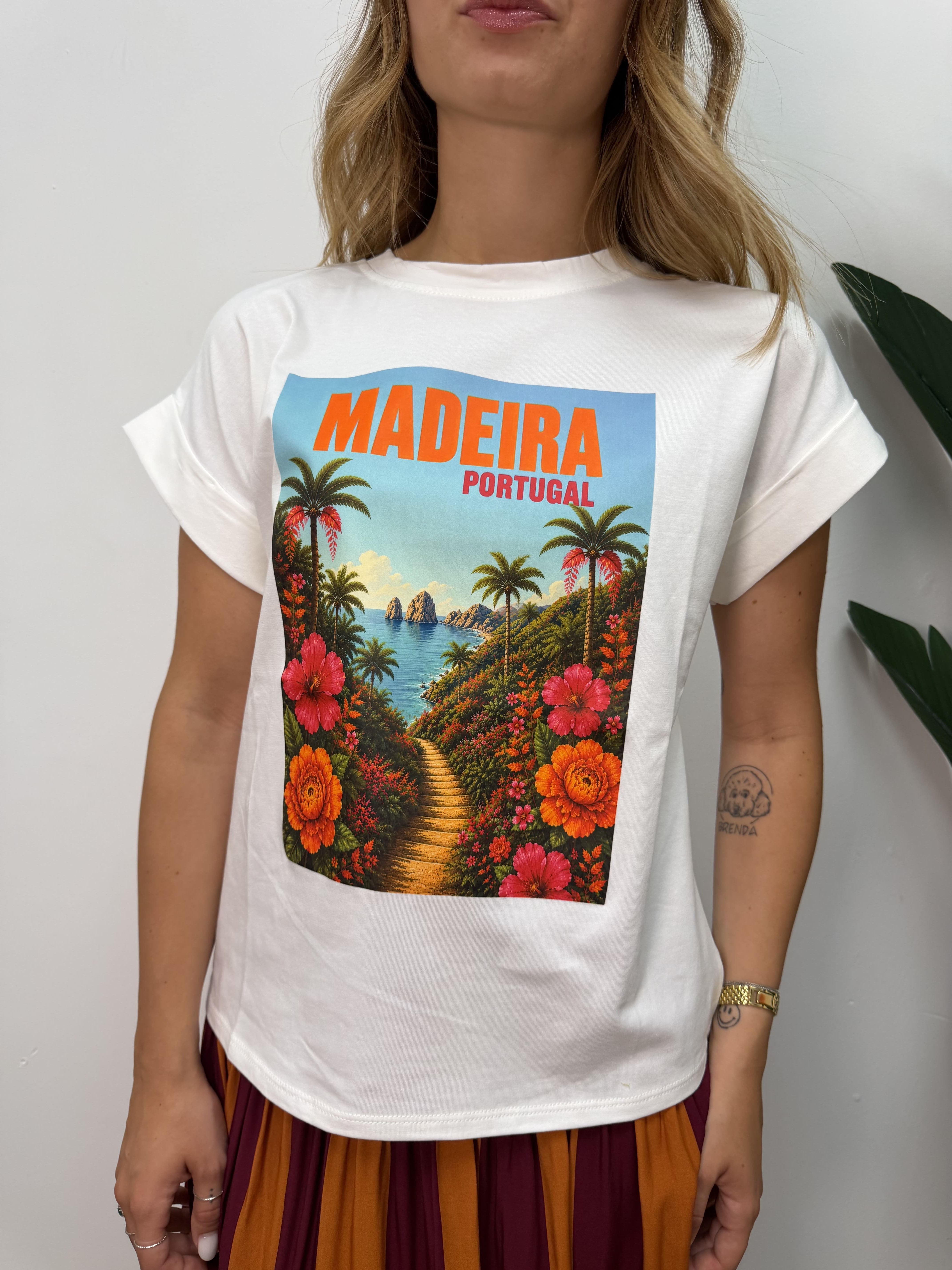 T-shirt over stampa frontale Madeira SusyMix