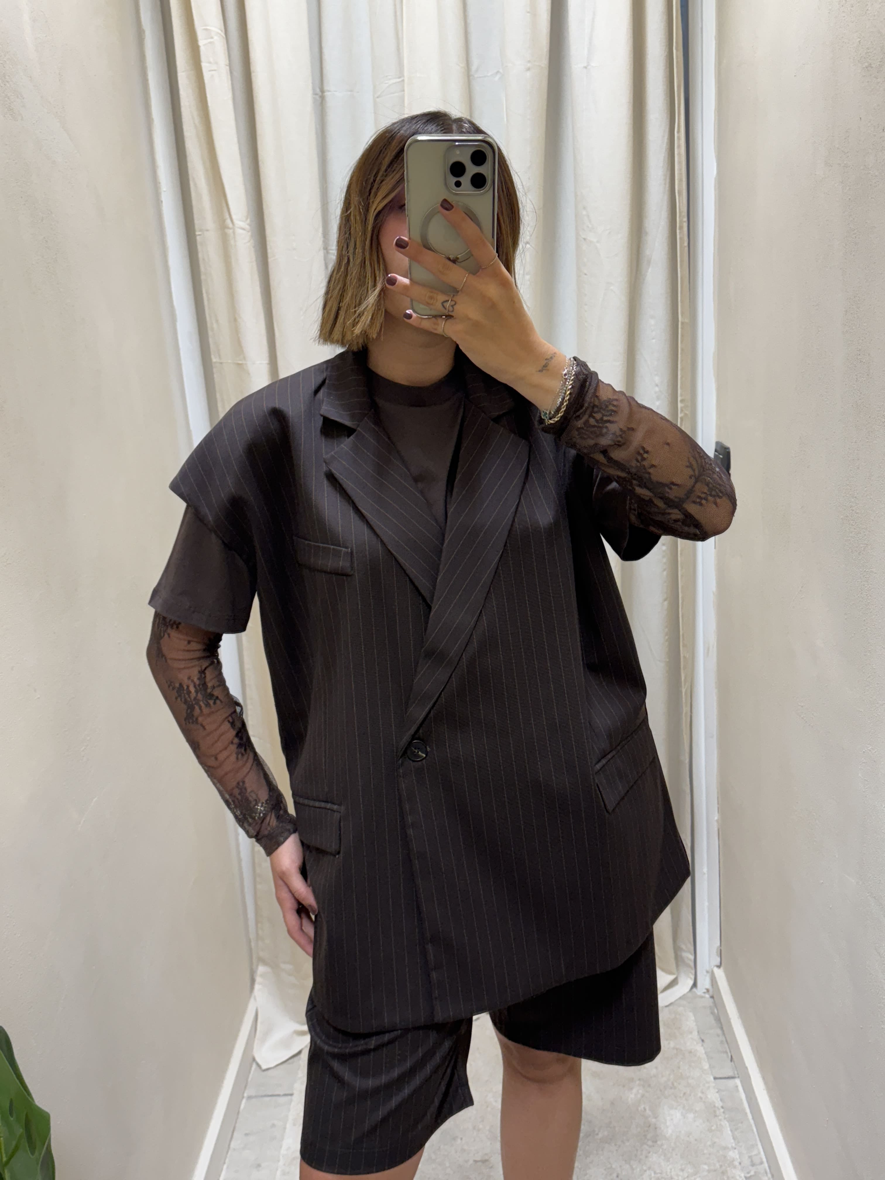 Gilet over gessato Dixie