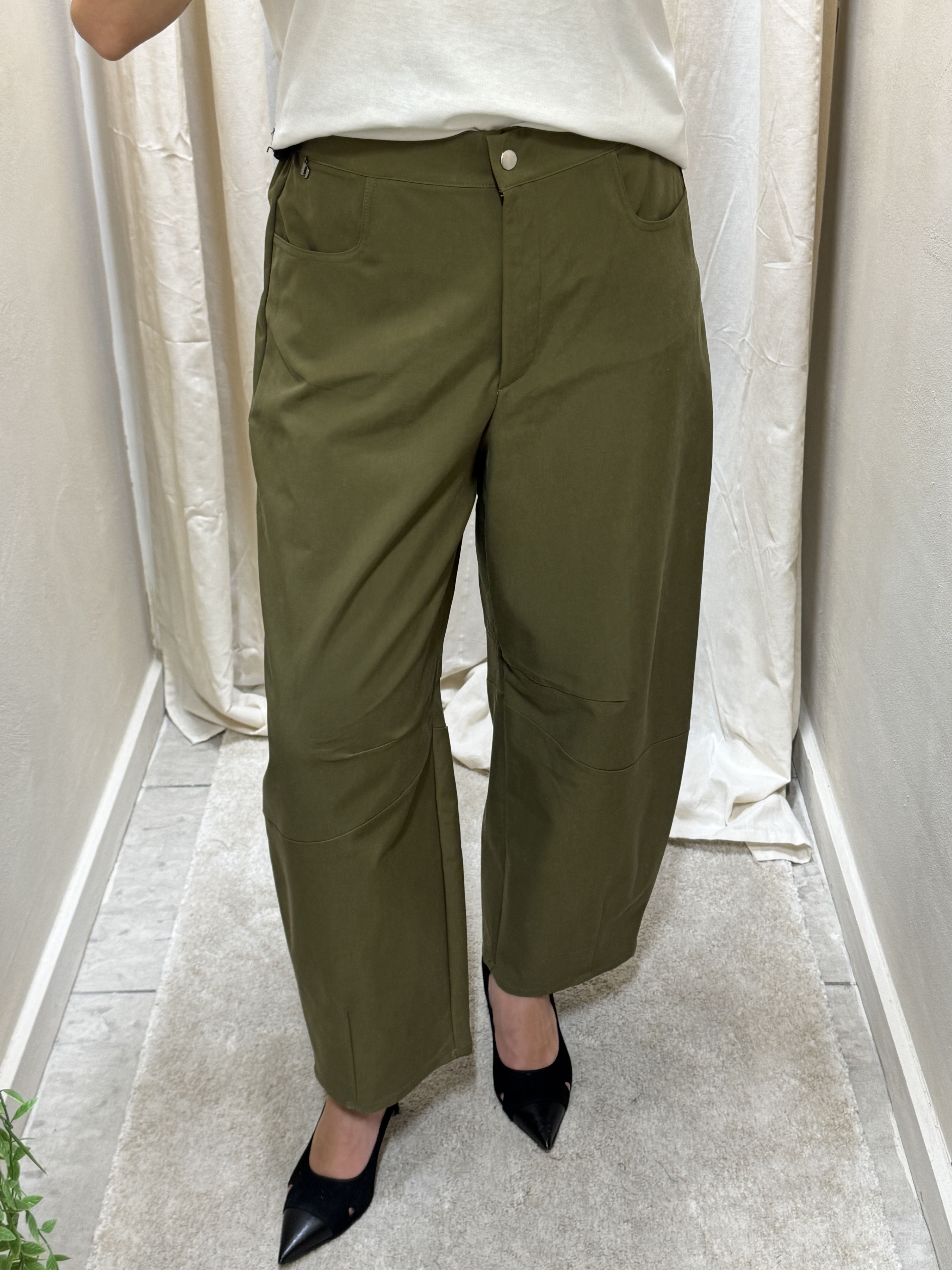 Pantalone balloon in viscosa Dixie