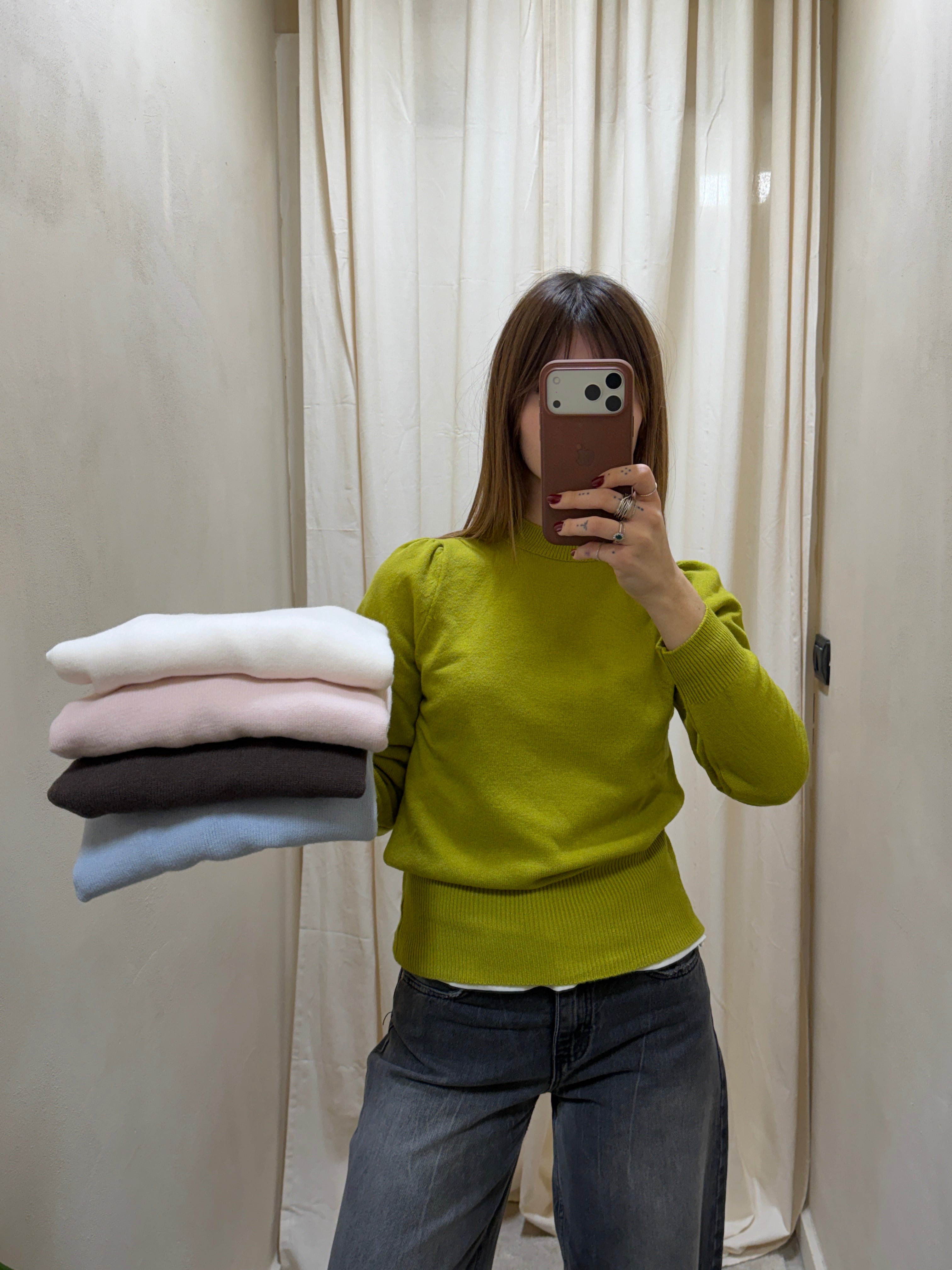 Maglione paricollo misto viscosa Susy Mix