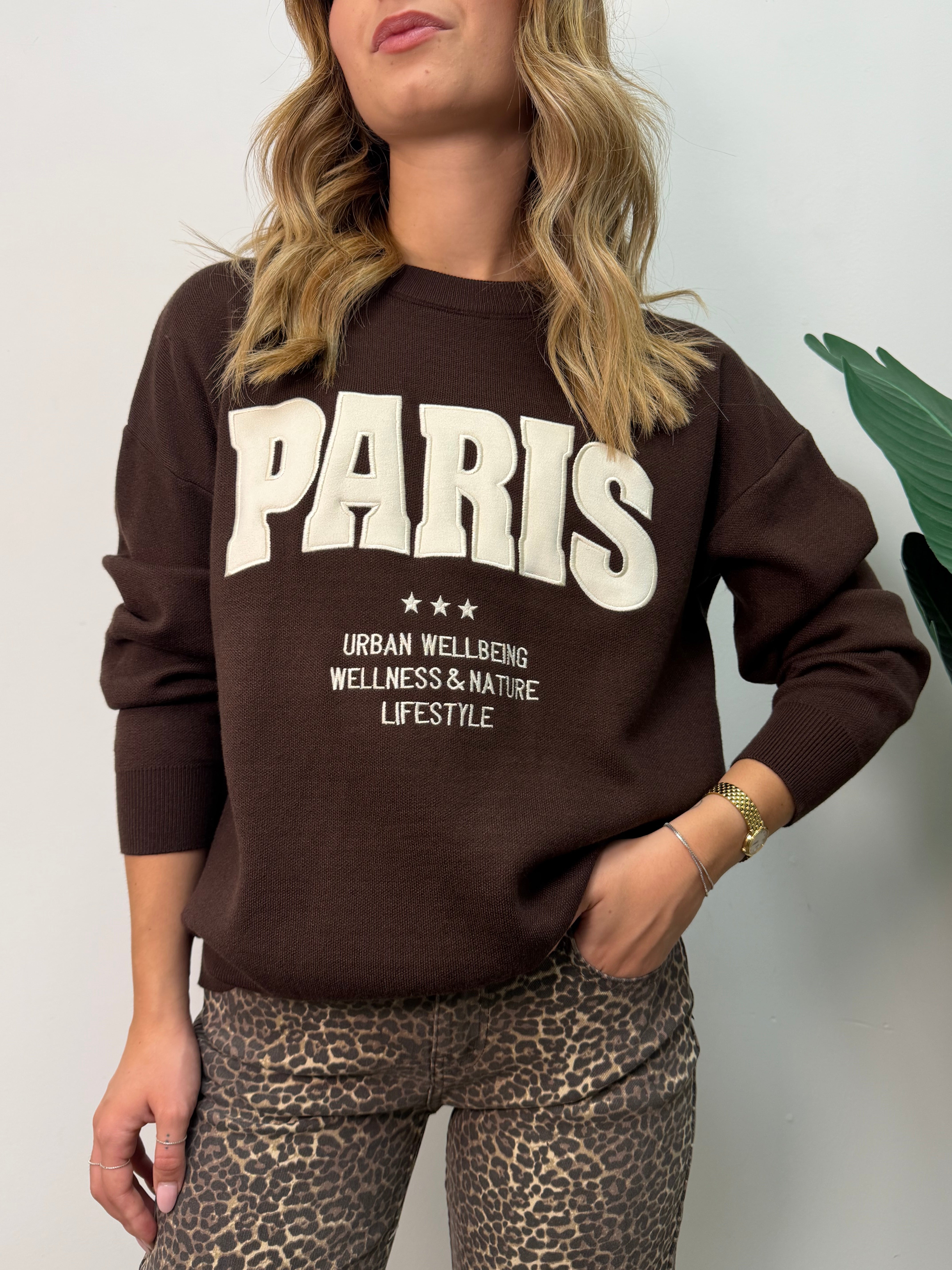 Felpa in filo "Paris" MyD