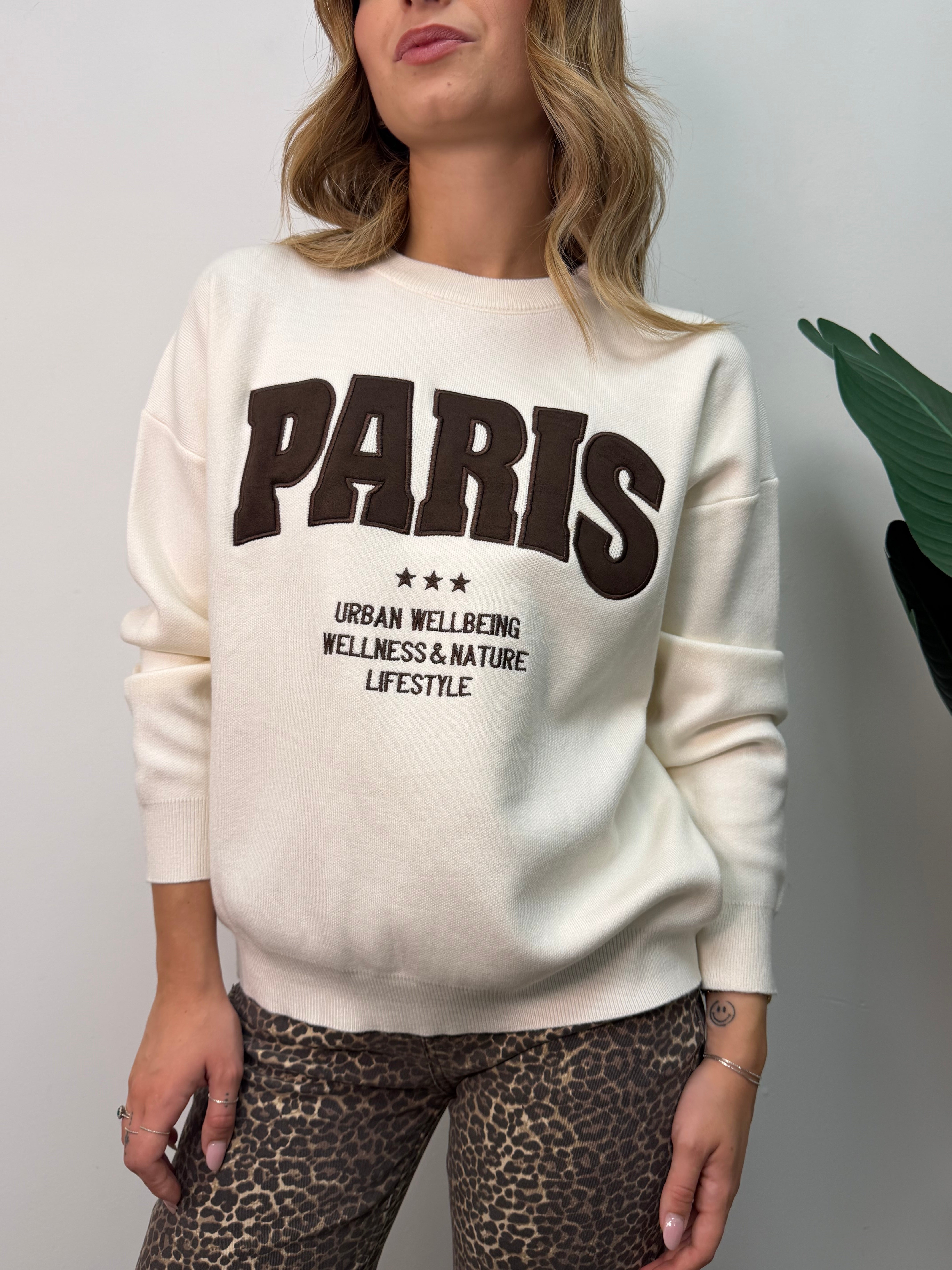 Felpa in filo "Paris" MyD