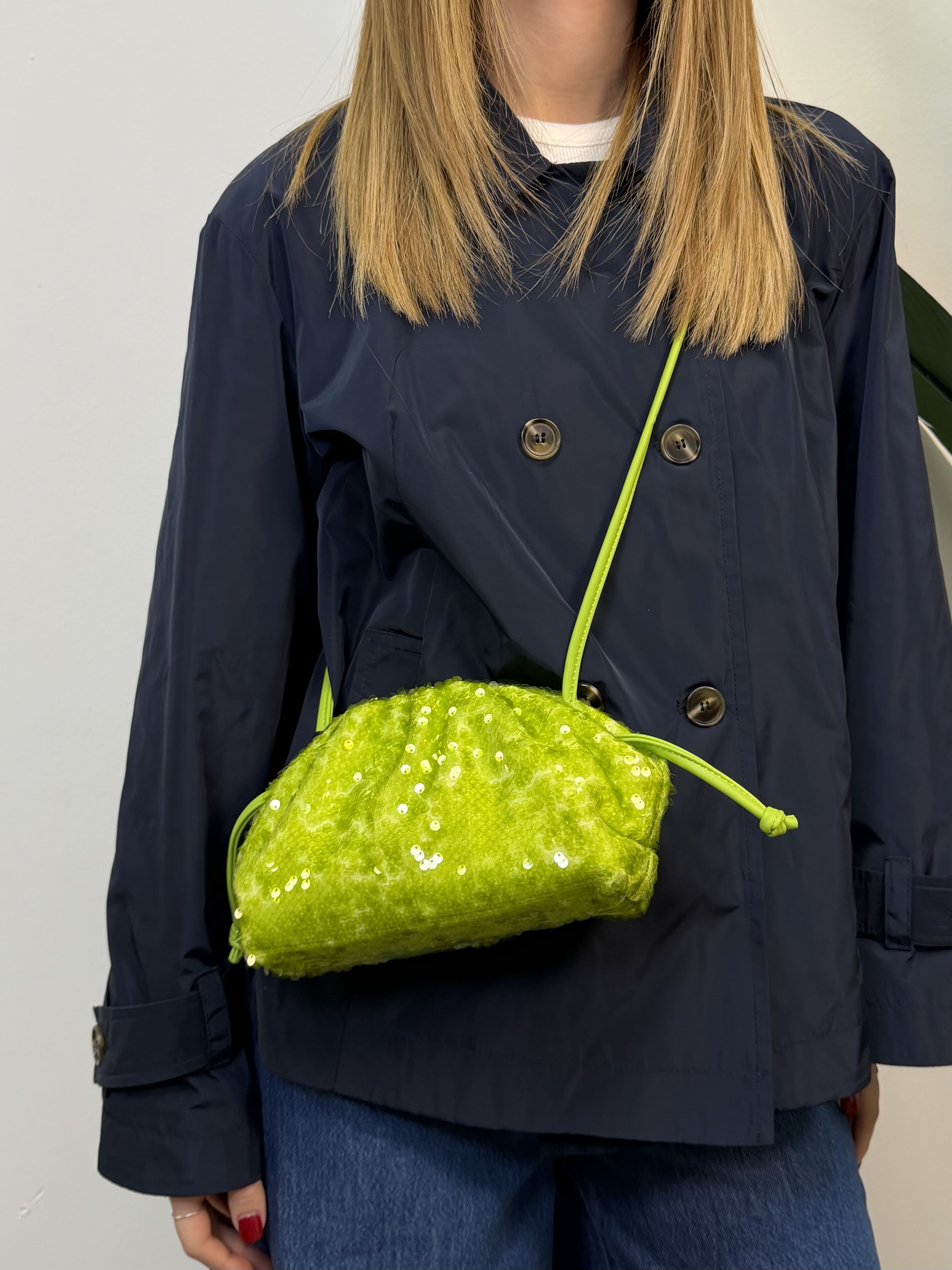 Borsa Ariel a tracolla con micro paillettes VICOLO