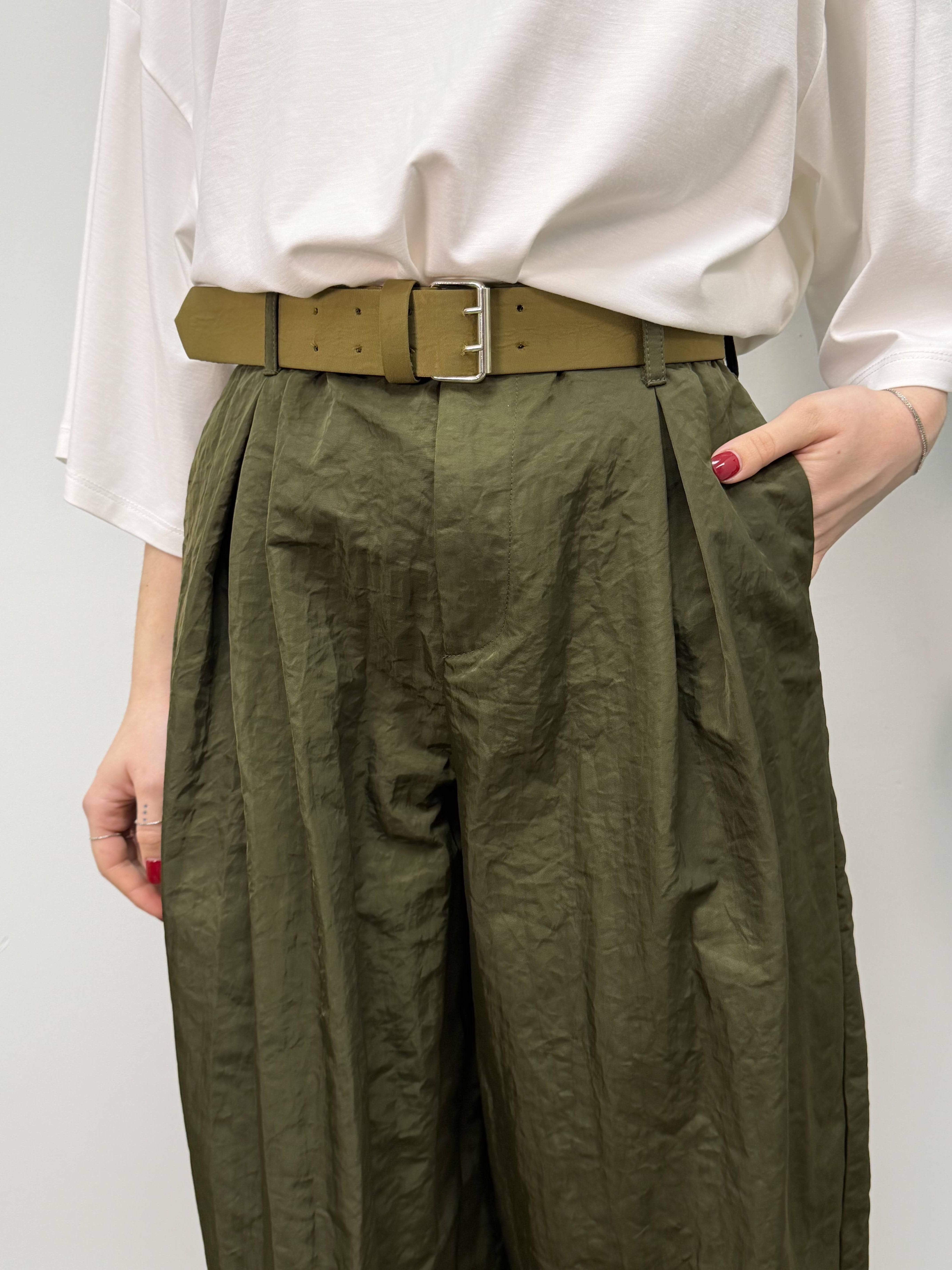 Pantalone barrell in tessuto parachute Imperial