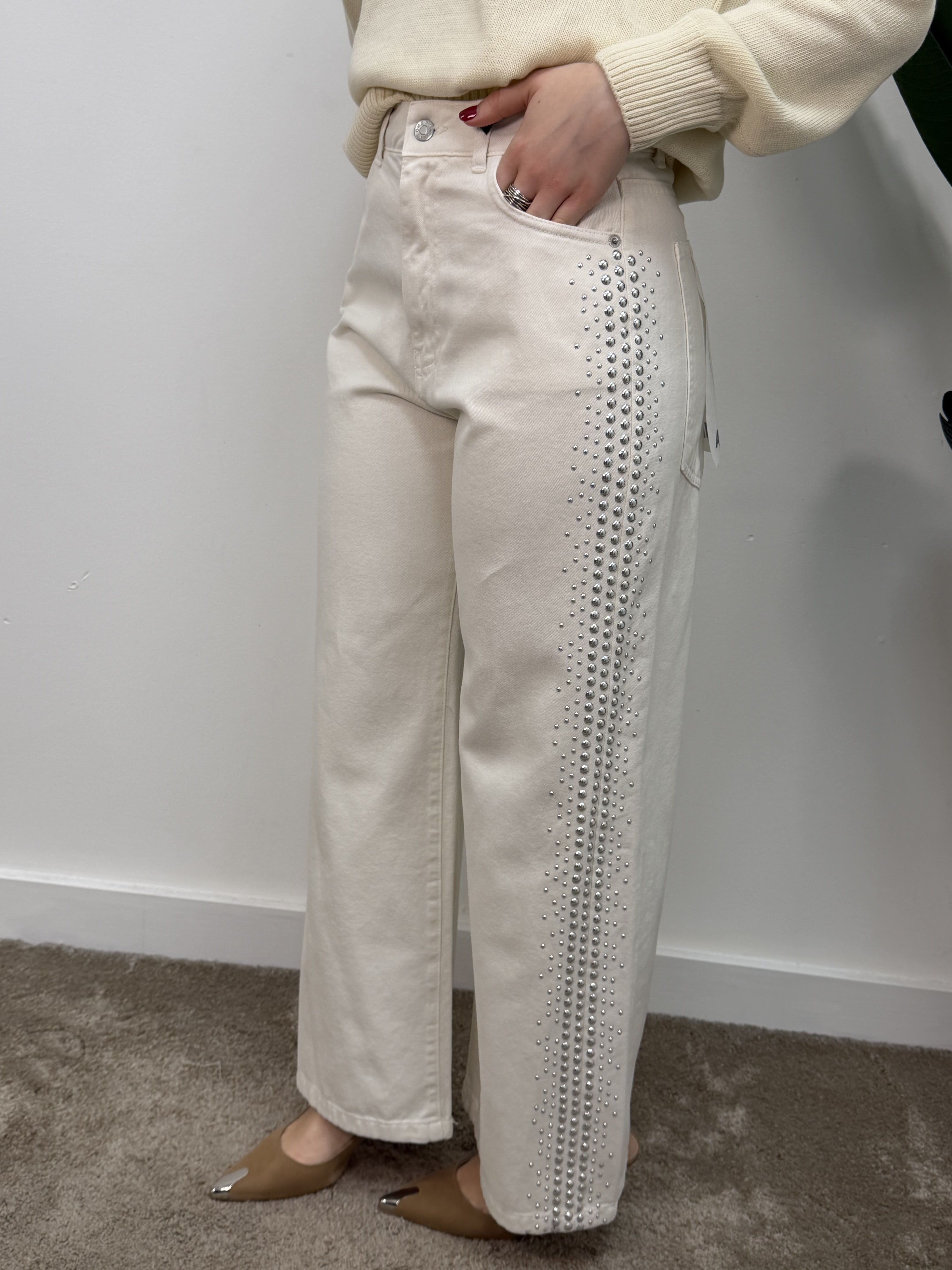 Jeans mod. Amelie borchie laterali HaveOne