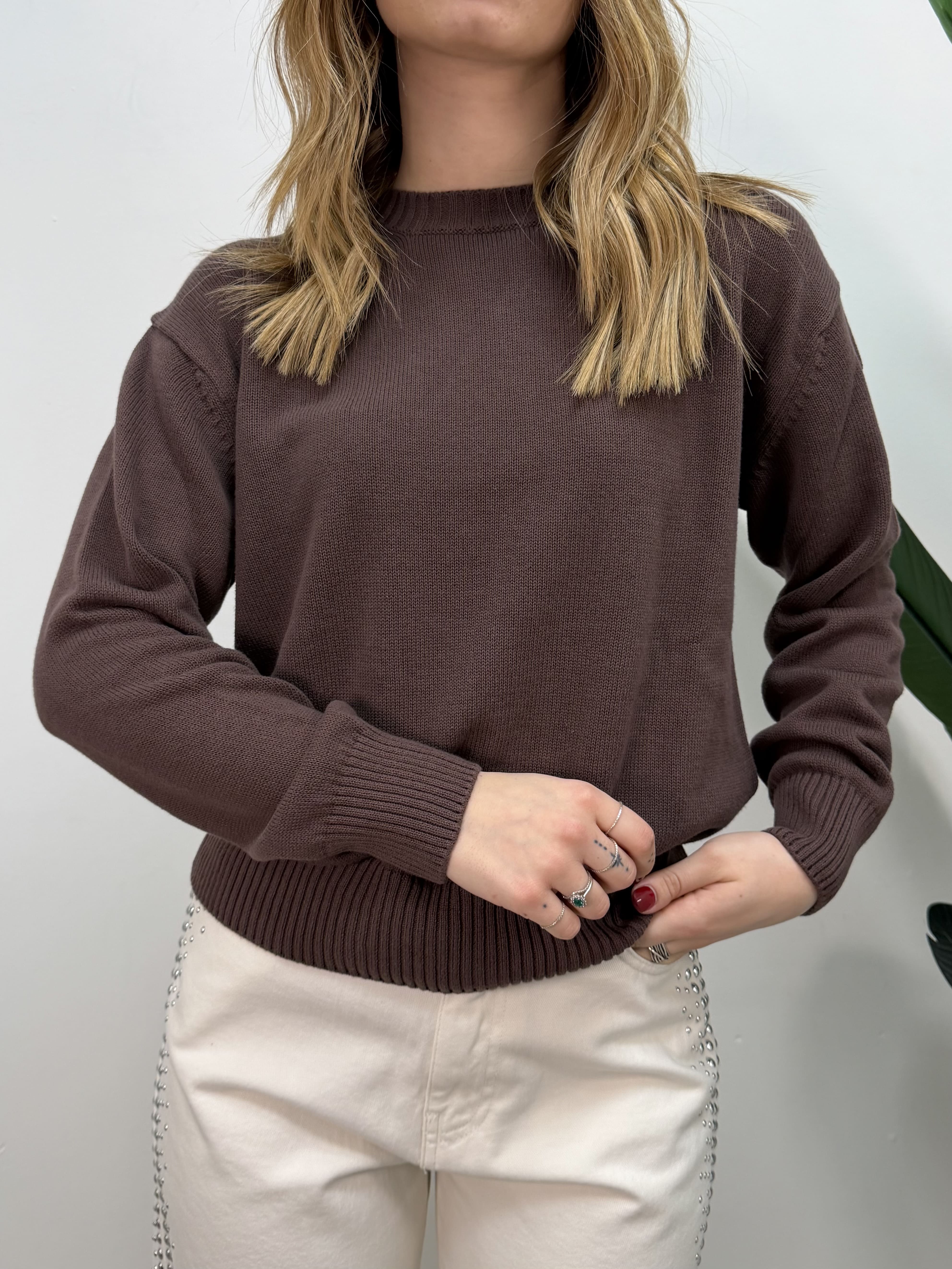 Maglioncino girocollo in cotone VICOLO