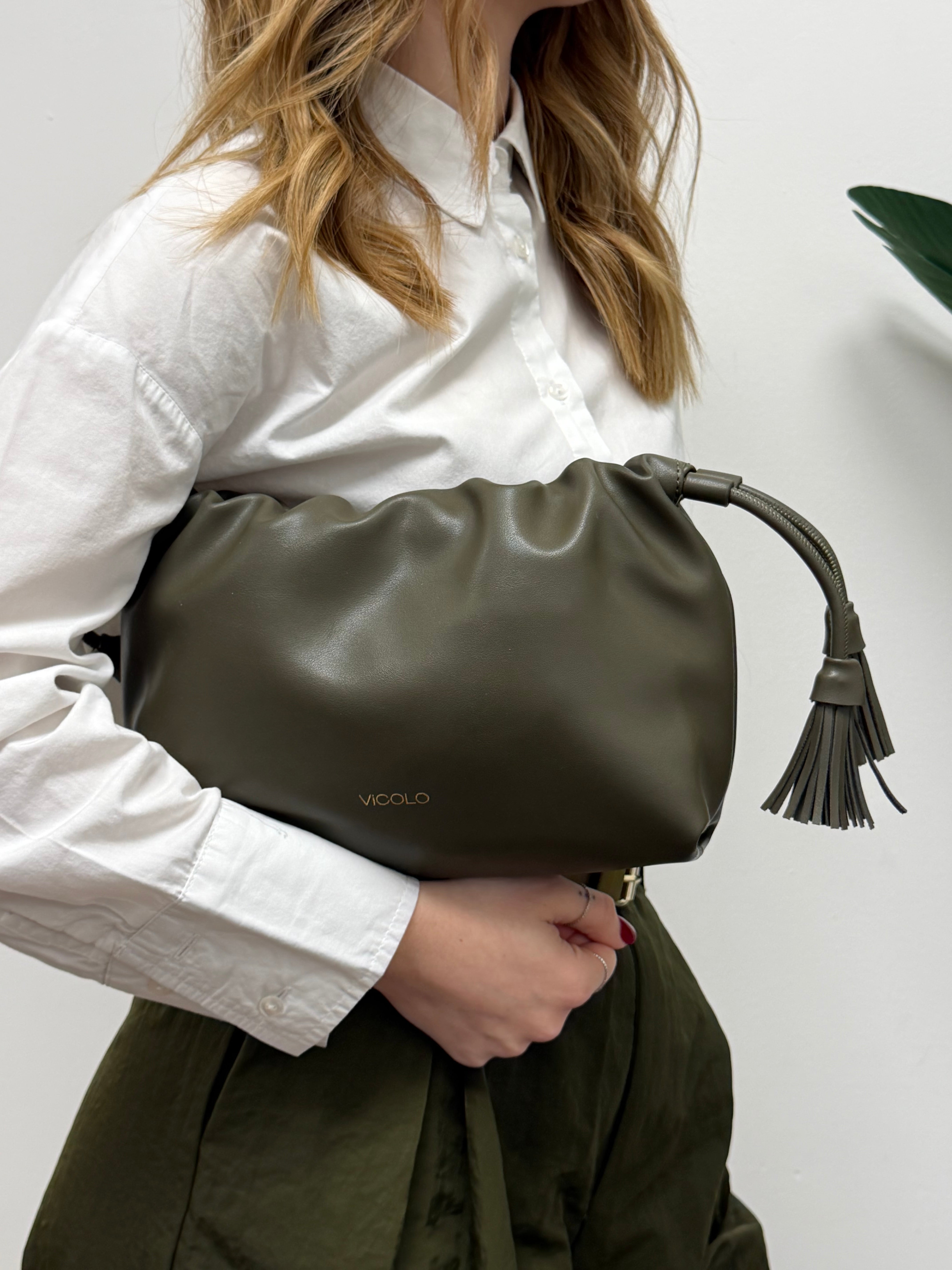 Borsa Tassel small in ecopelle VICOLO