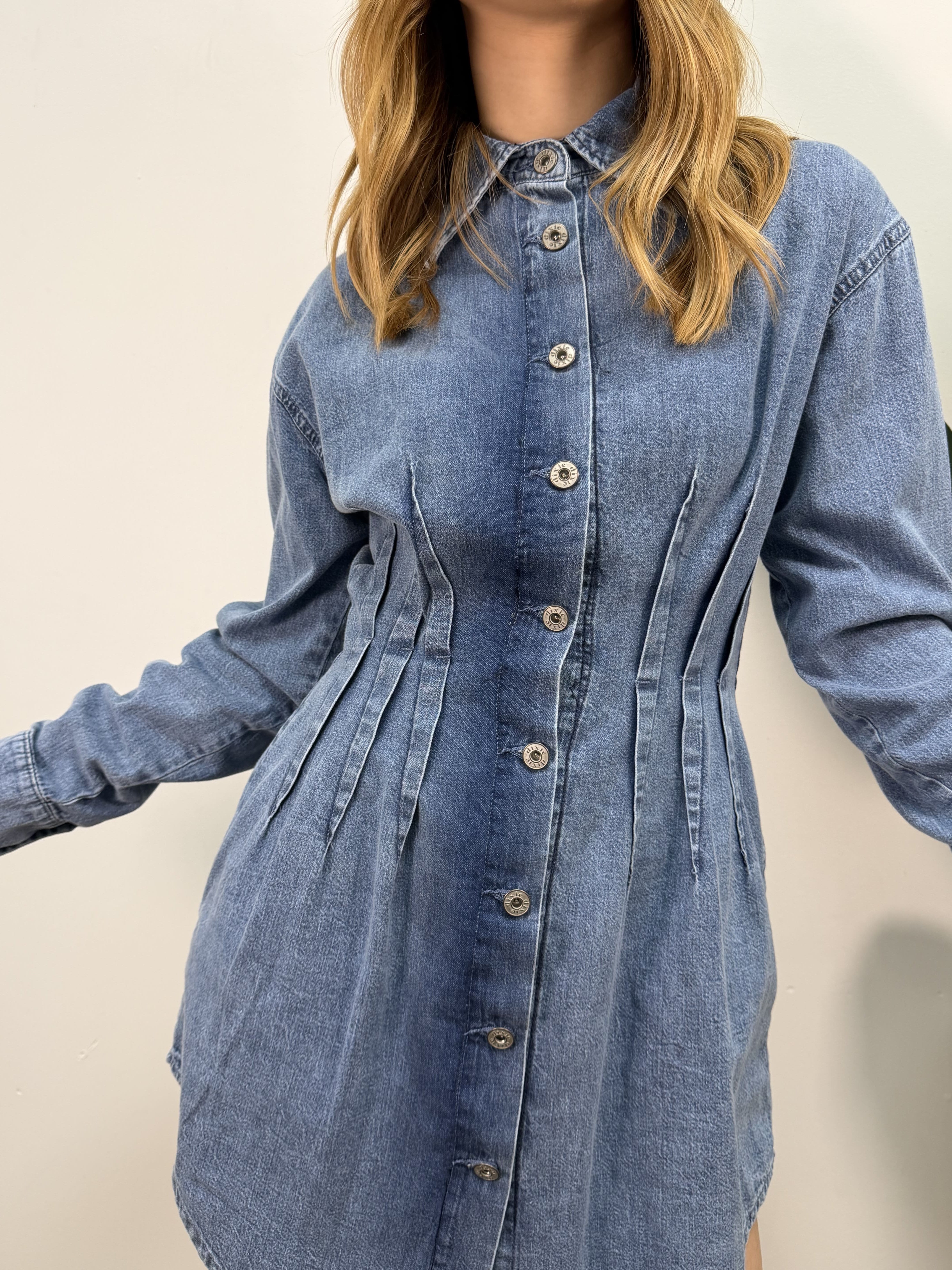 Abito sfiancato in denim Dixie