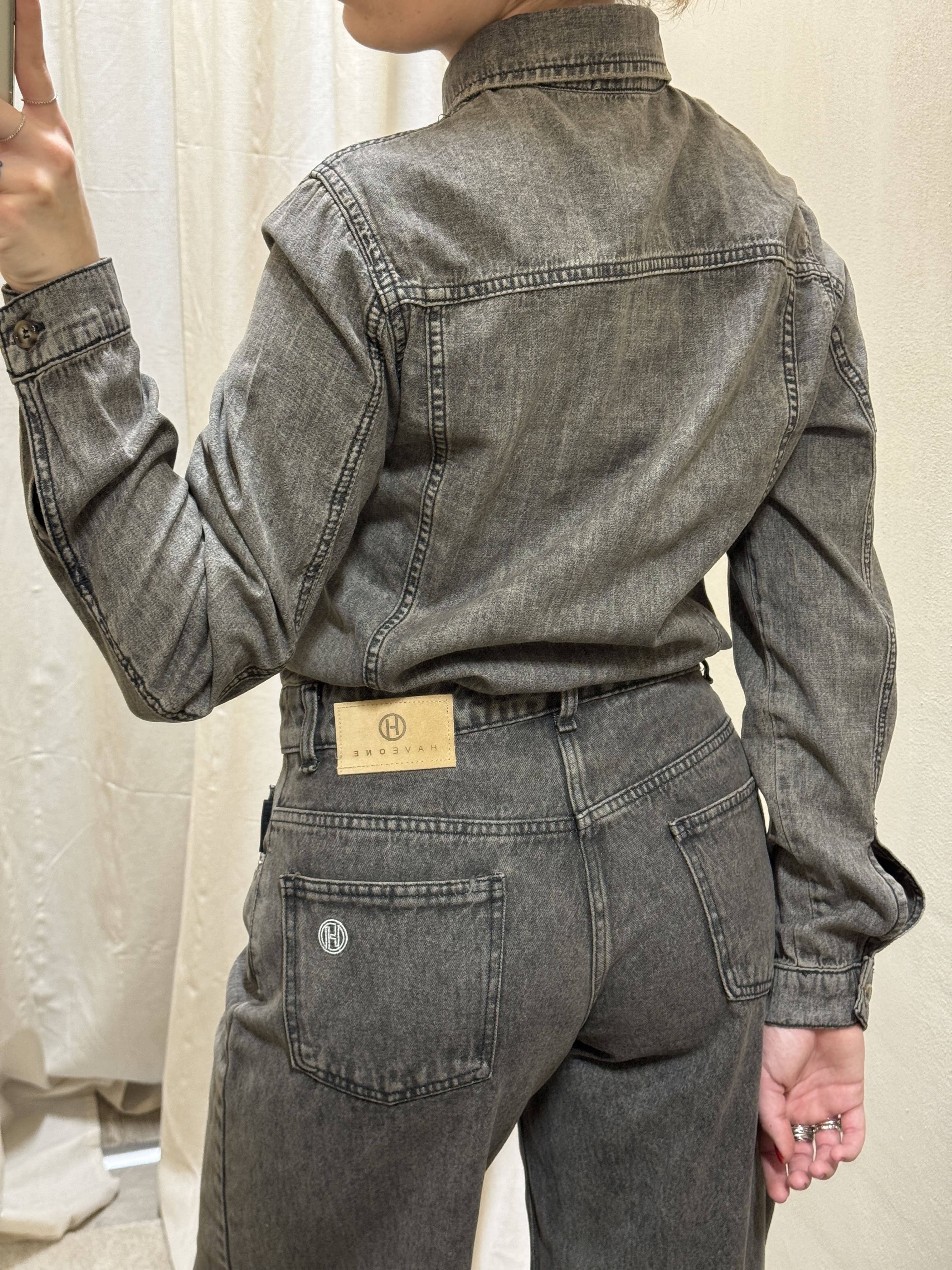 Salopette in denim grey HaveOne