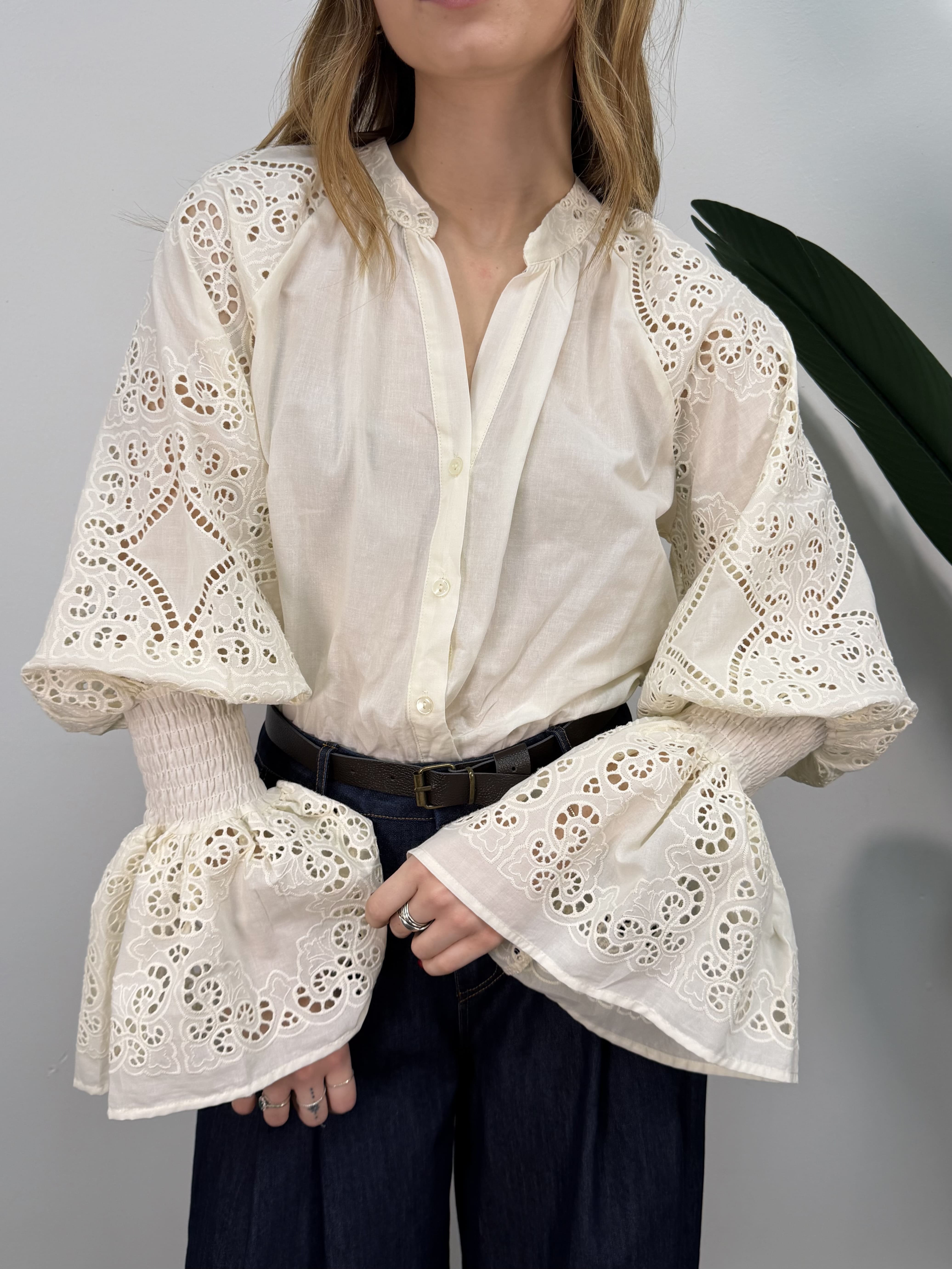 Camicia in sangallo Tensione IN