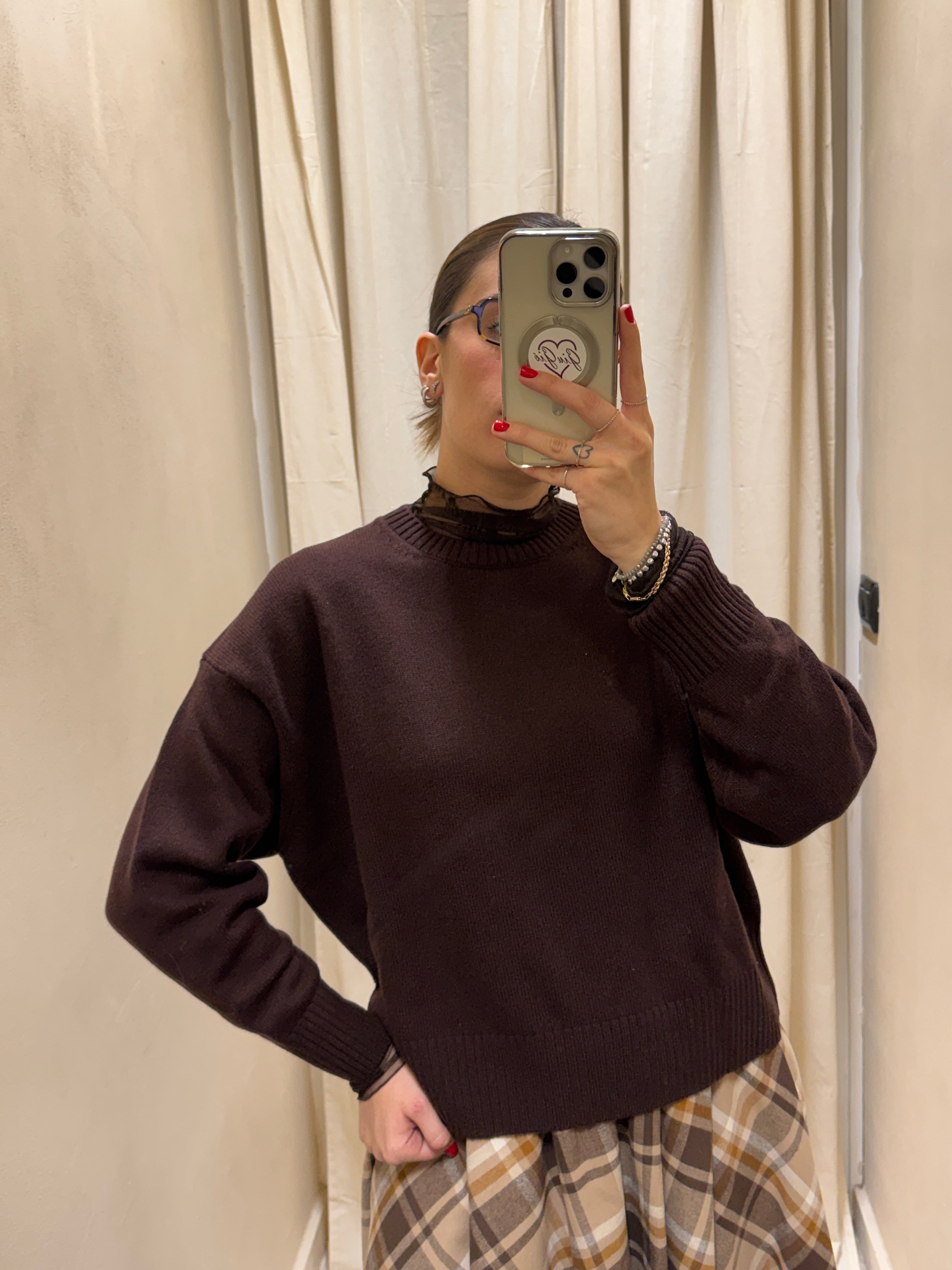 Maglione girocollo 100% lana Tensione In