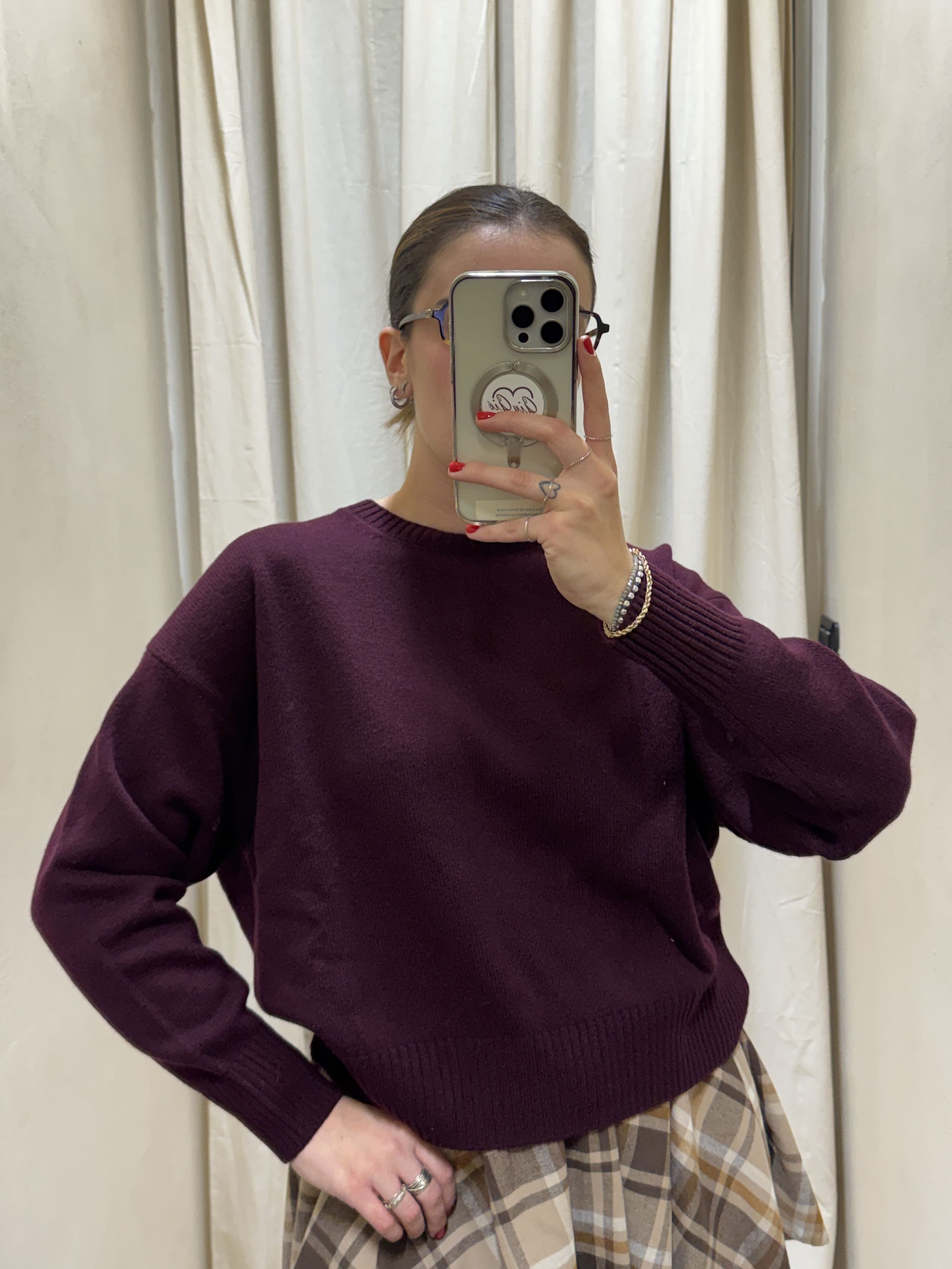Maglione girocollo 100% lana Tensione In