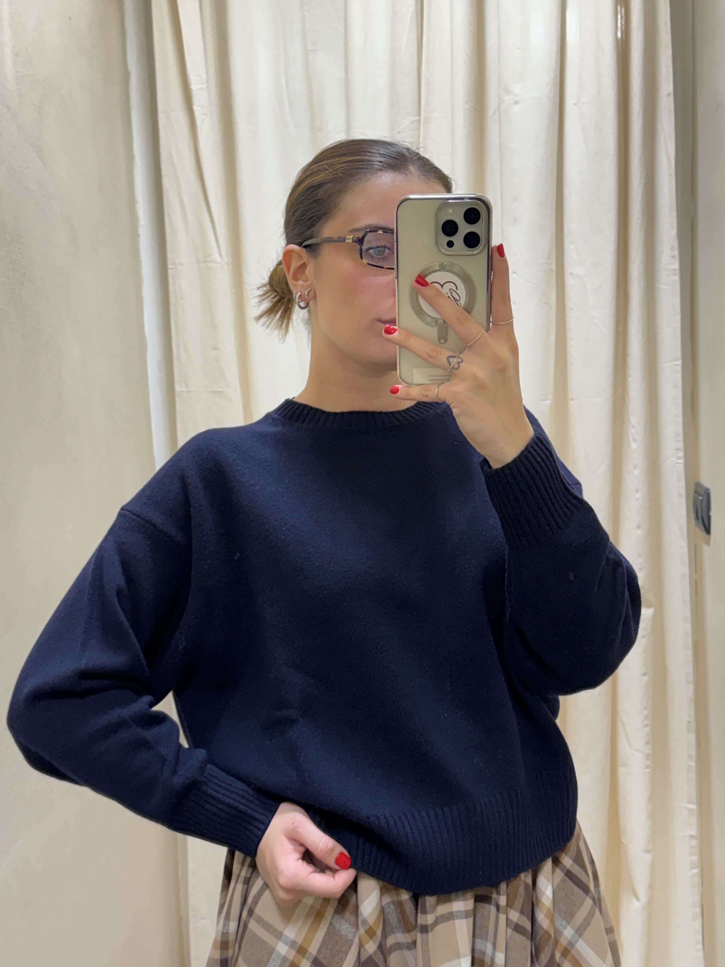 Maglione girocollo 100% lana Tensione In
