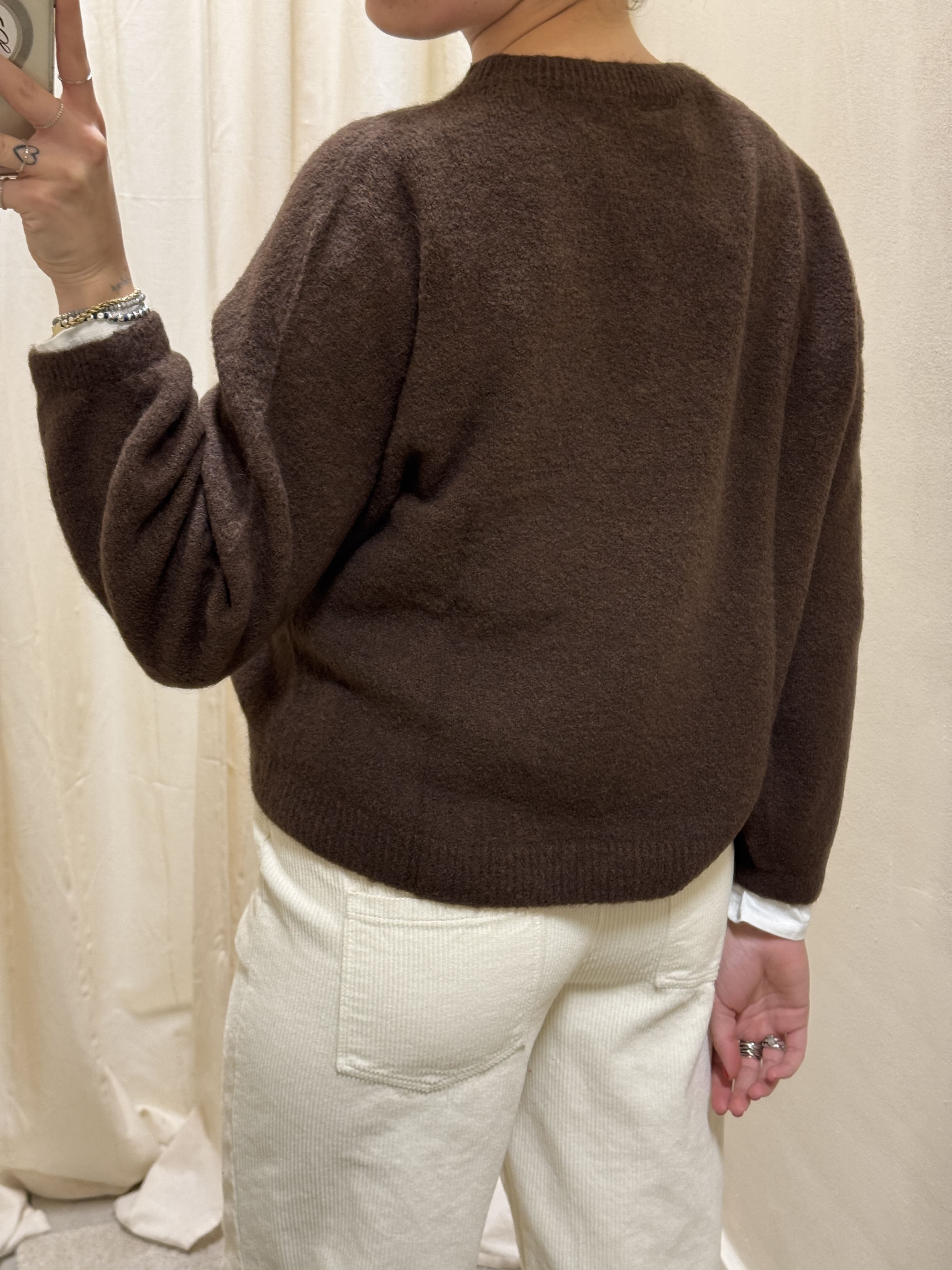 Maglioncino girocollo in alpaca MyD