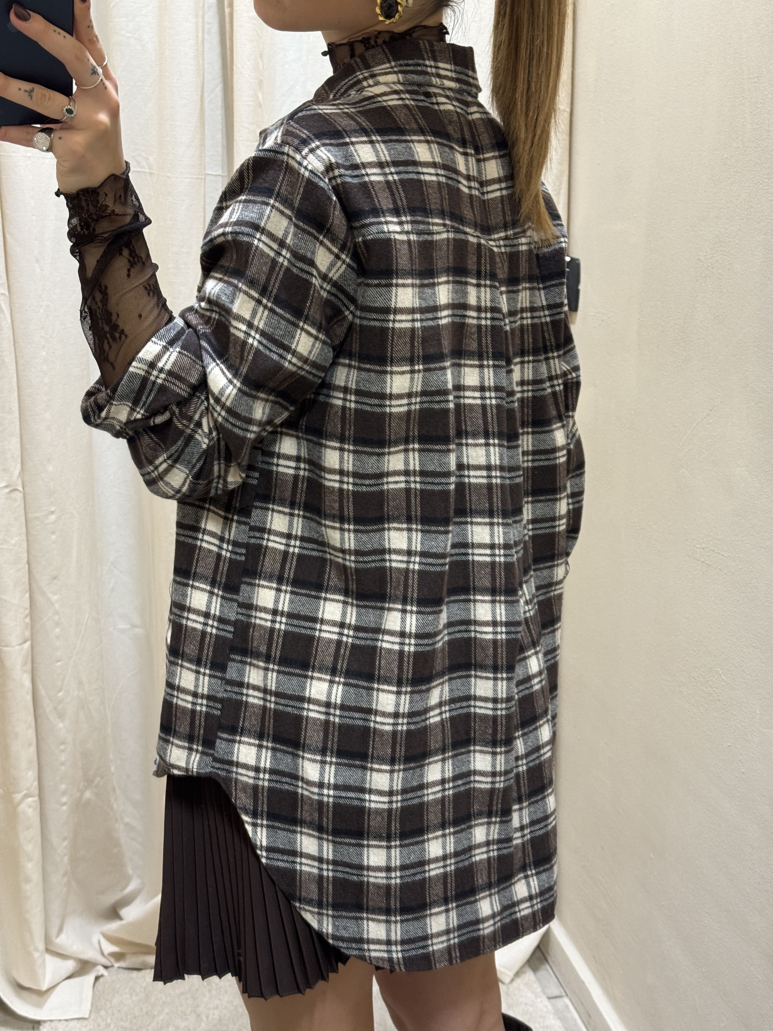 Camicia over in flanella a quadri MyD