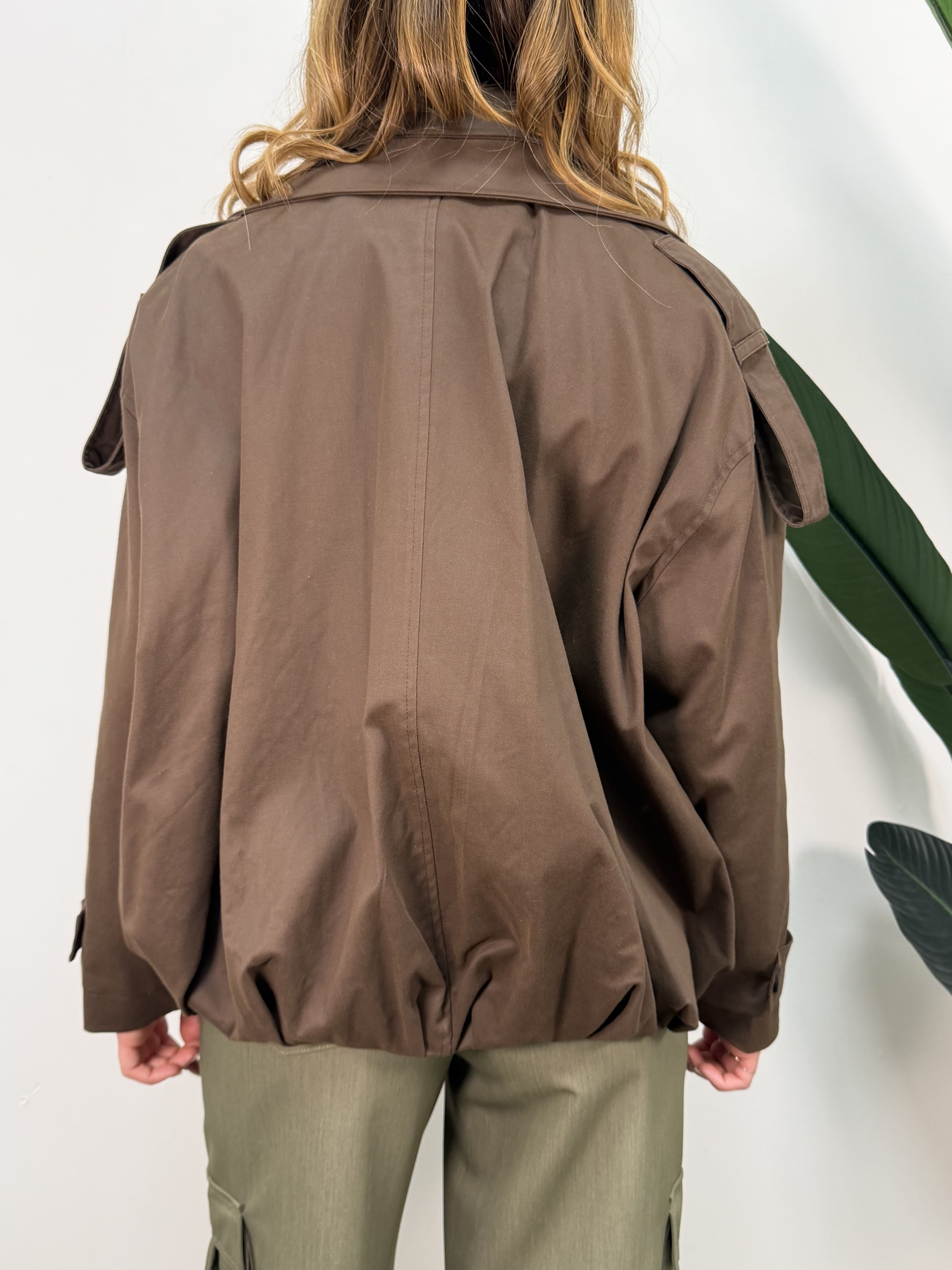 Trench bomber in cotone fustagno moro HaveOne
