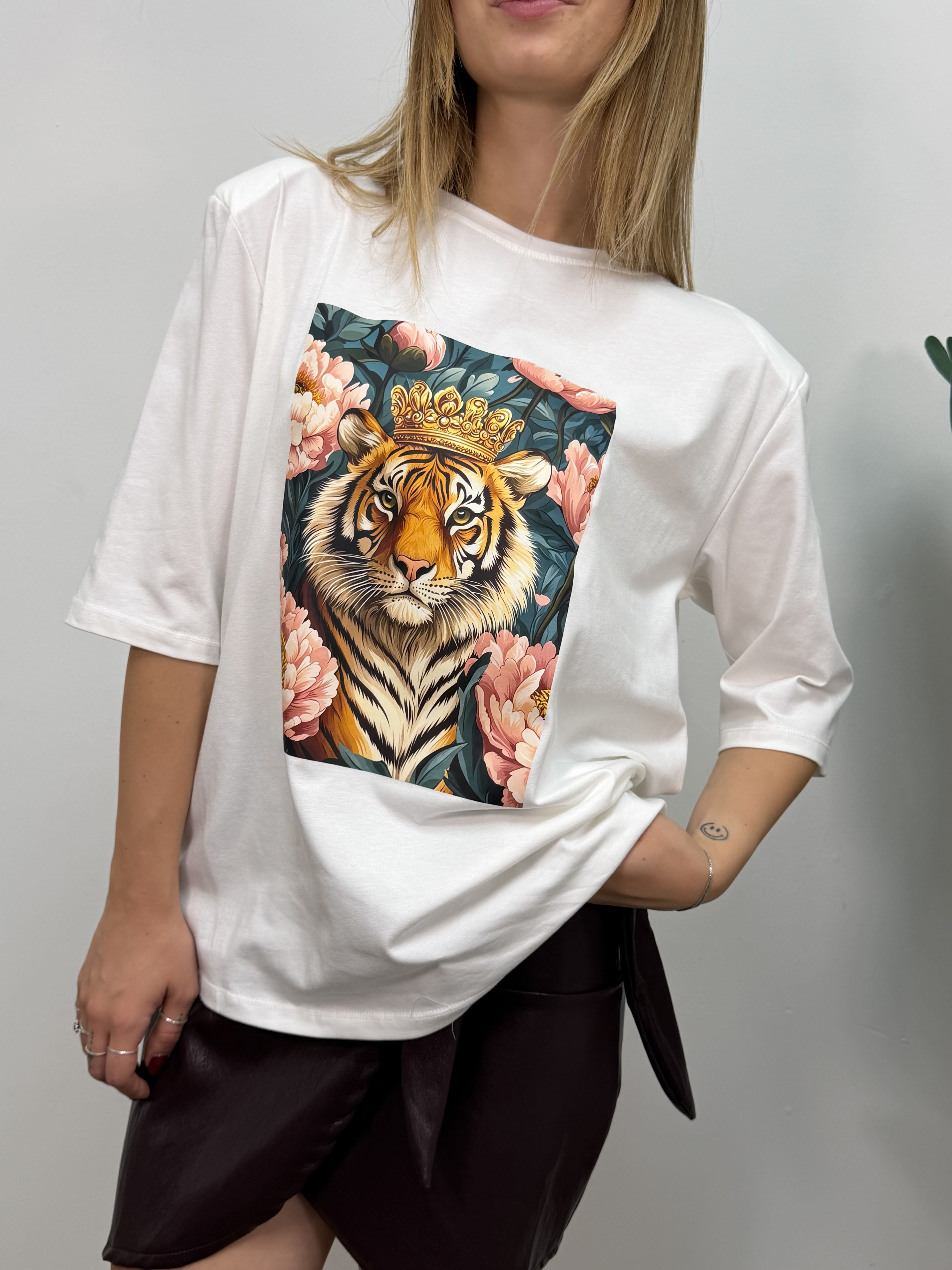 T-shirt over tiger flower MyD